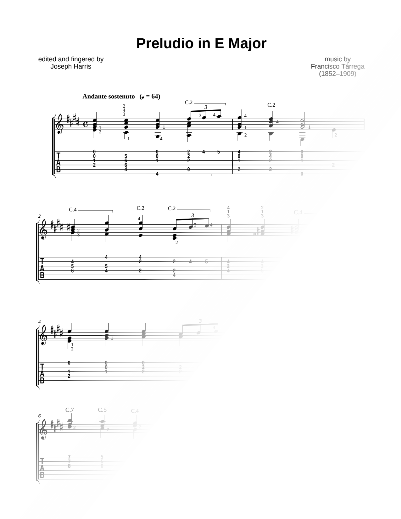 Preludio in E Major