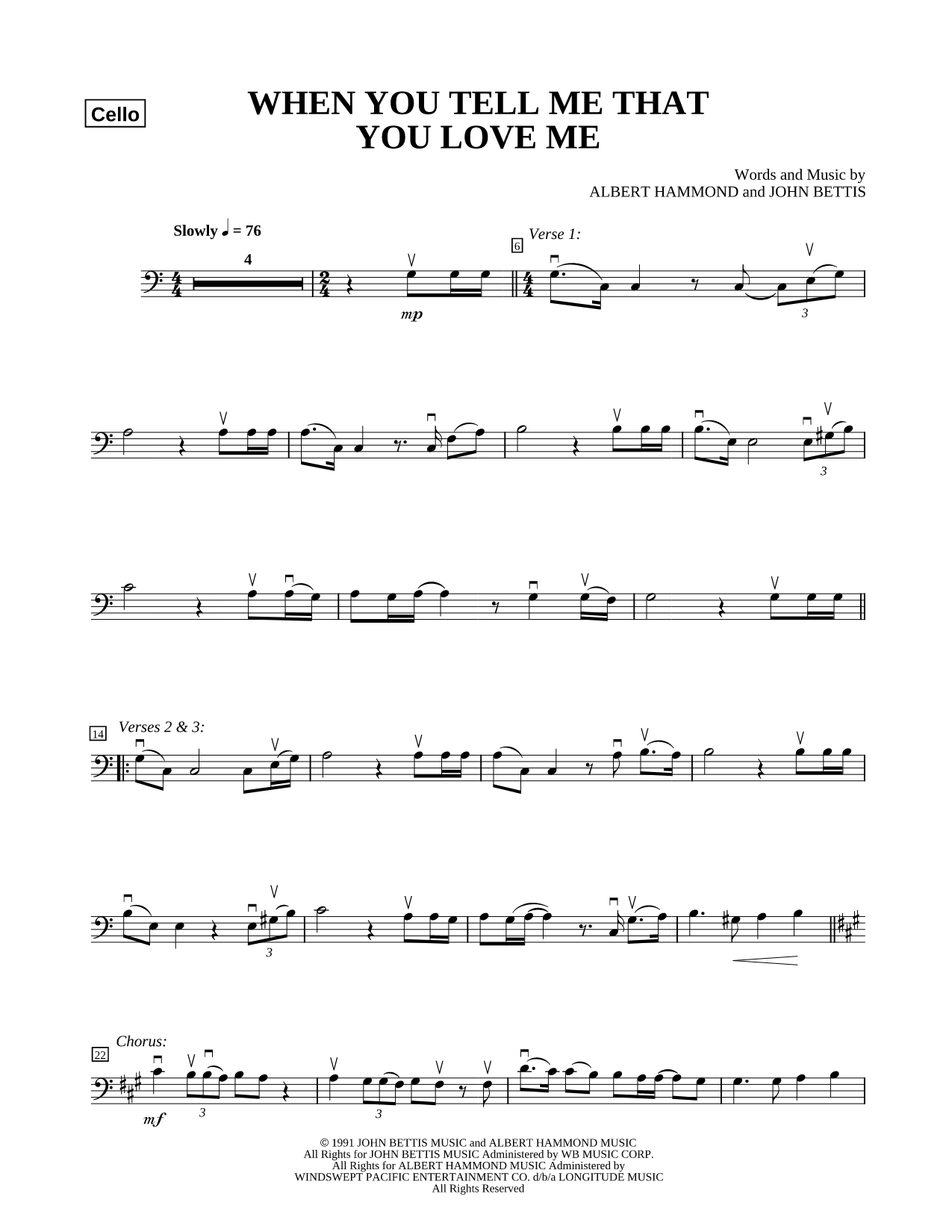 When You Tell Me That You Love Me