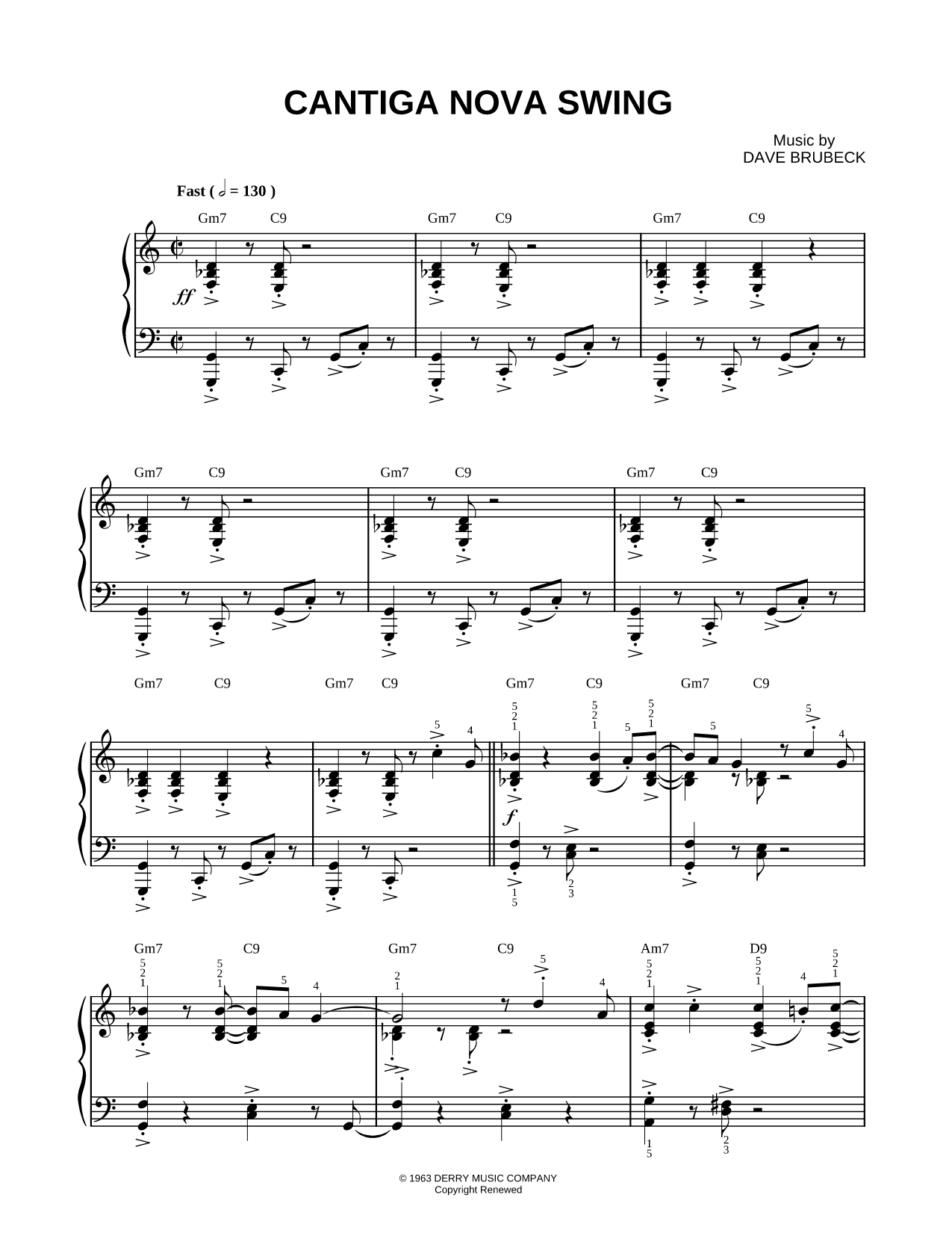 Cantiga Nova Swing