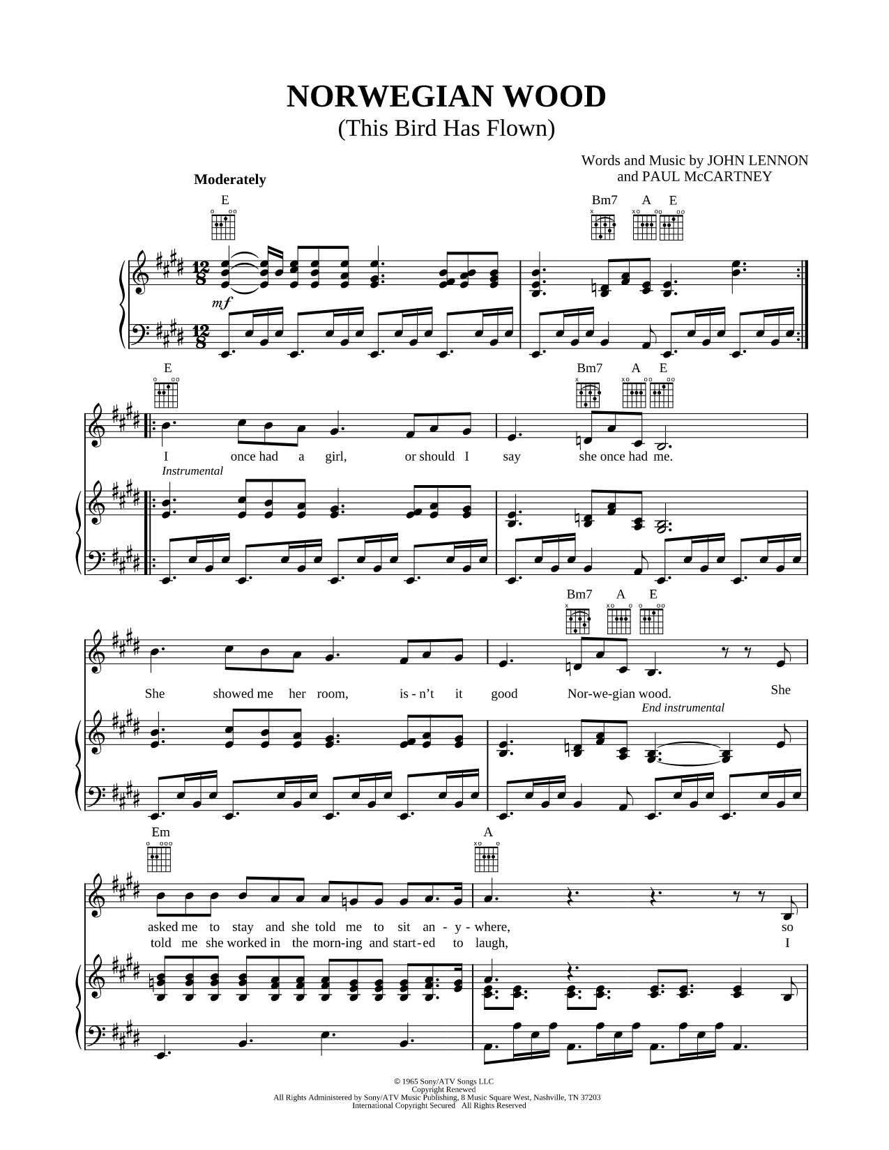 Norwegian Wood (This Bird Has Flown)
