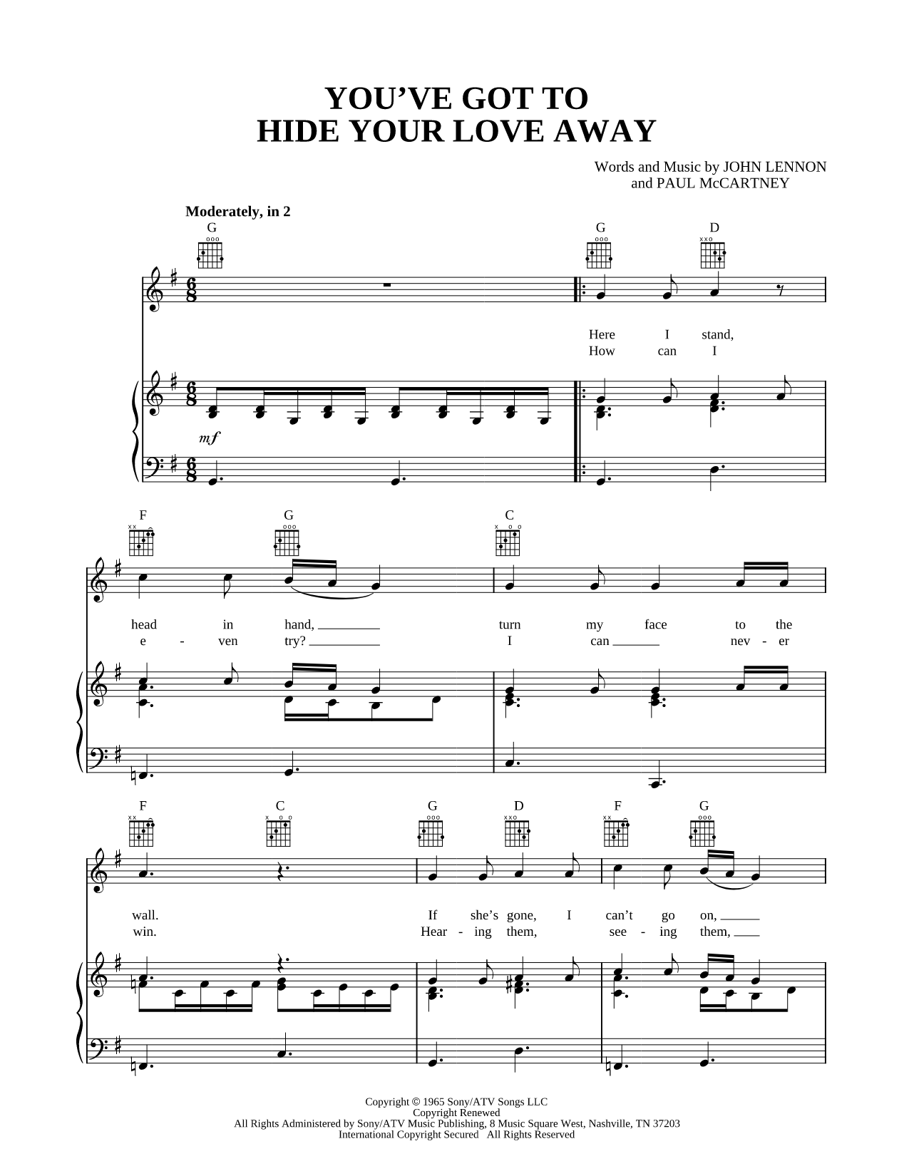 You've Got to Hide Your Love Away
