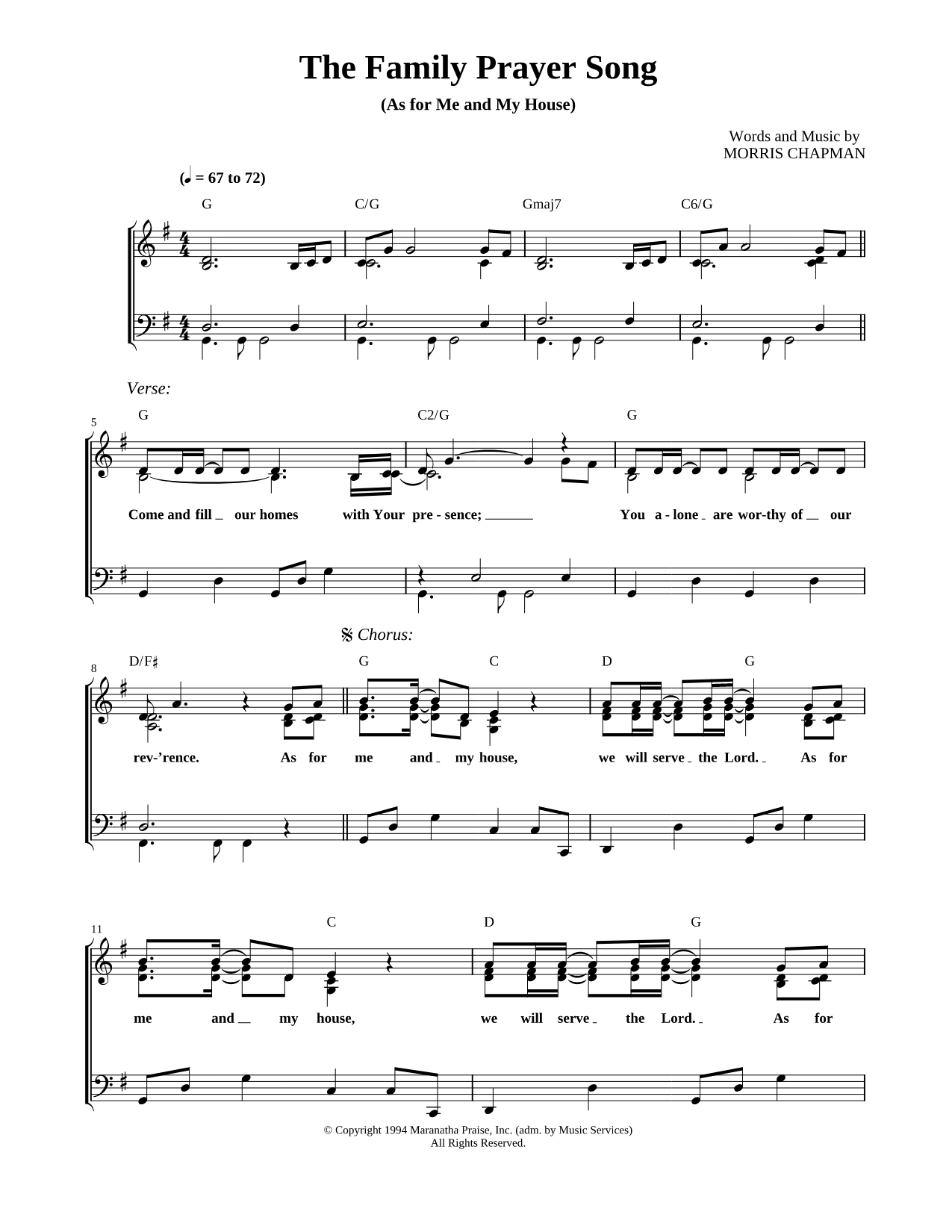 The Family Prayer Song