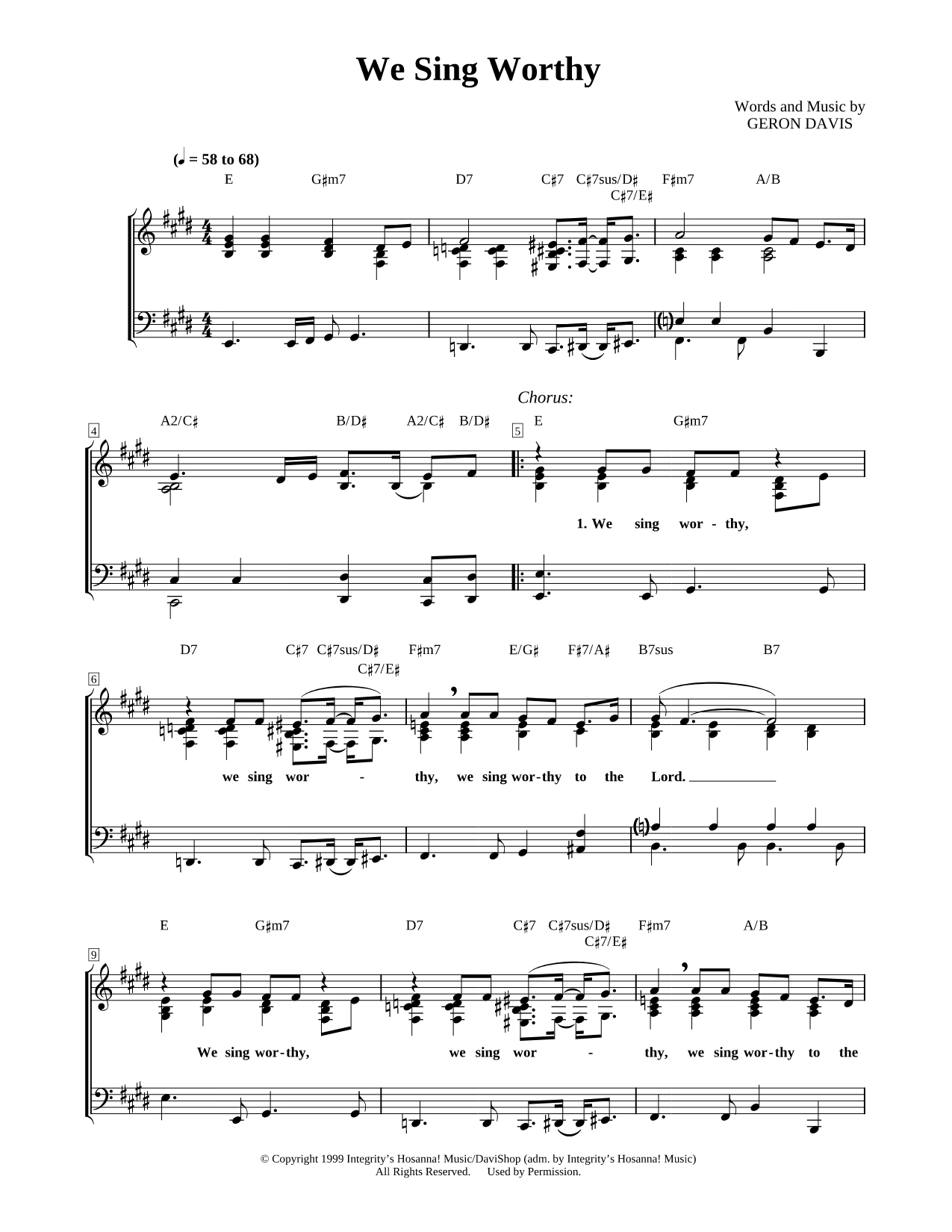We Sing Worthy