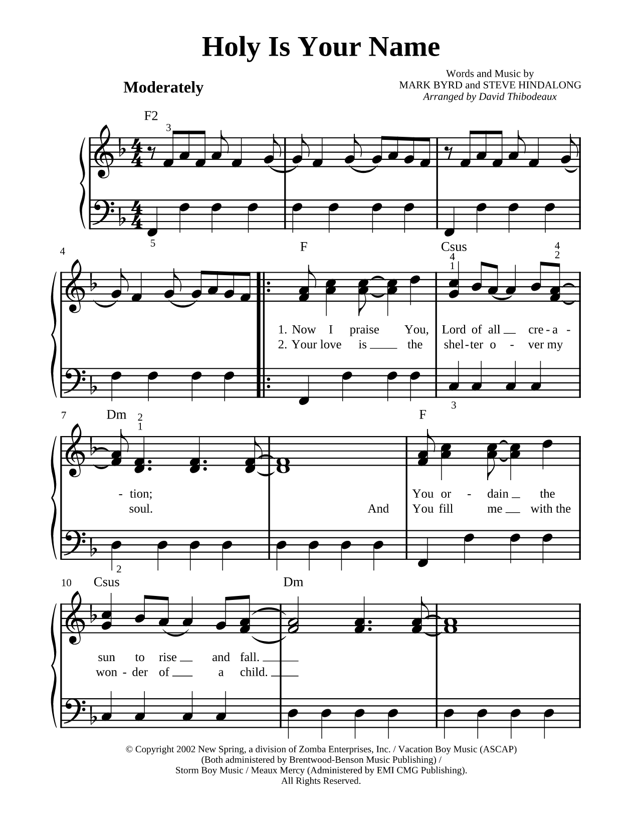 Holy Is Your Name