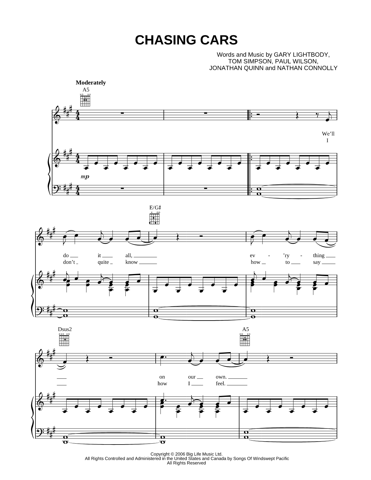 Chasing Cars