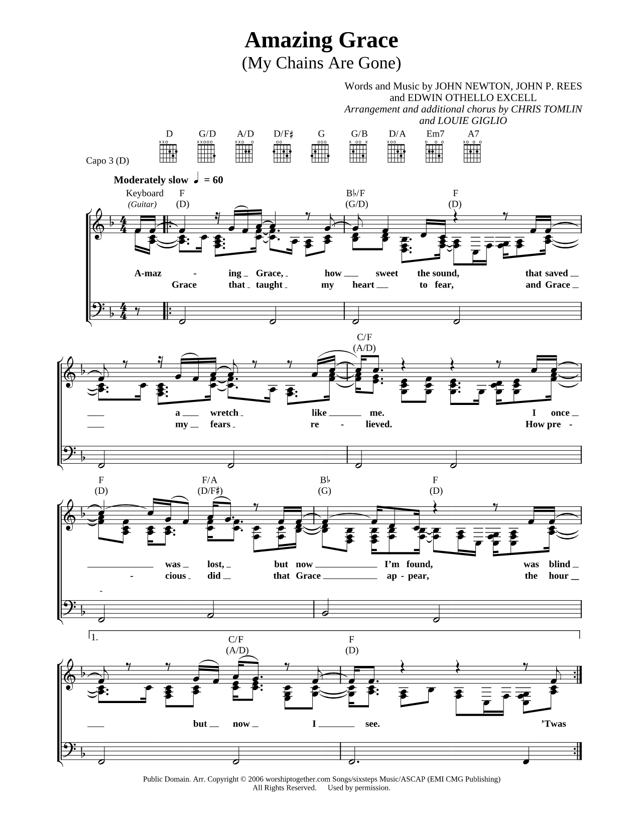 Amazing Grace (My Chains Are Gone)