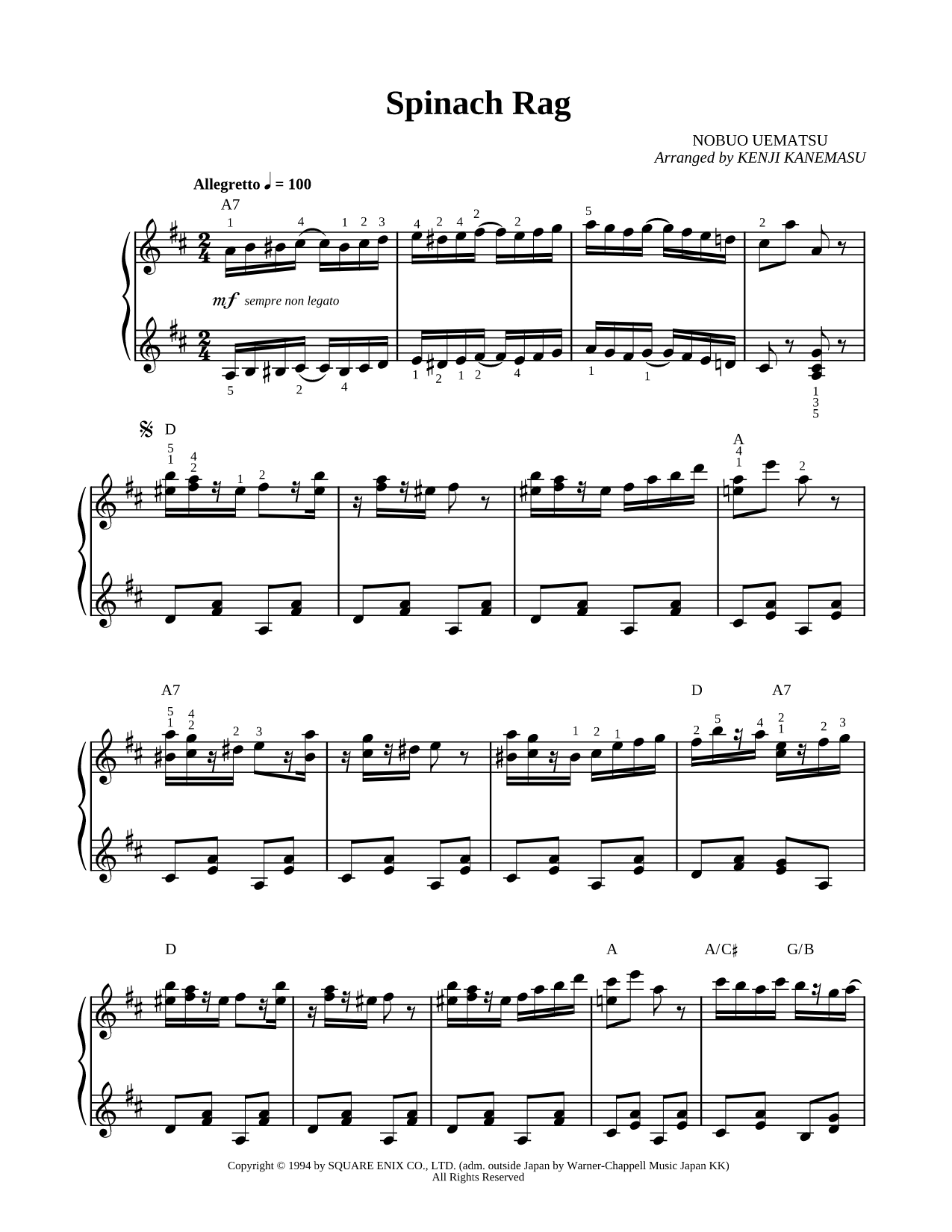 Spinach Rag