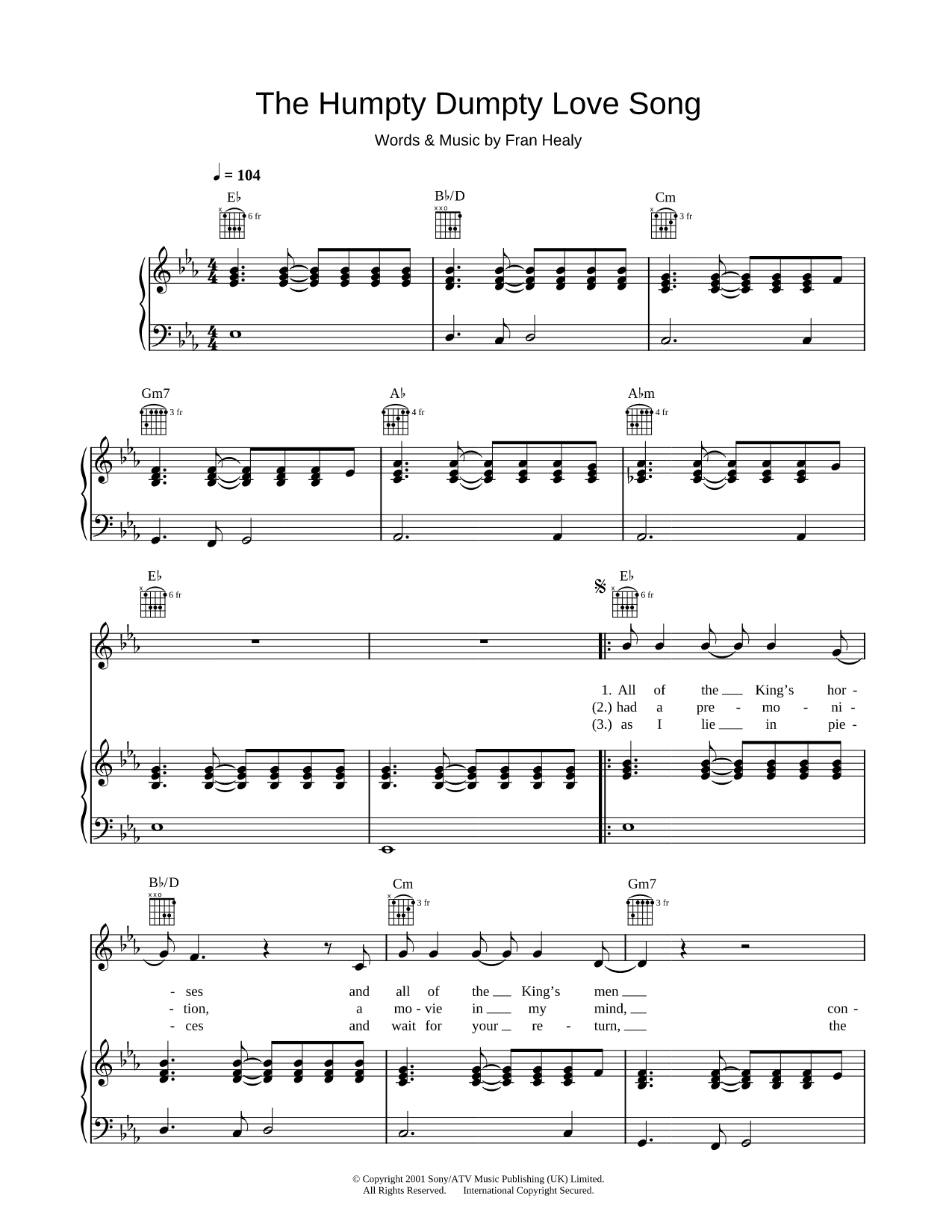 The Humpty Dumpty Love Song