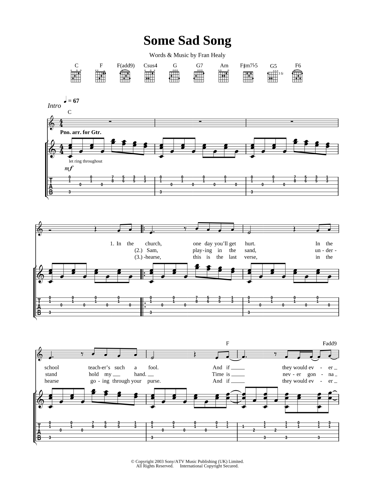 Some Sad Song