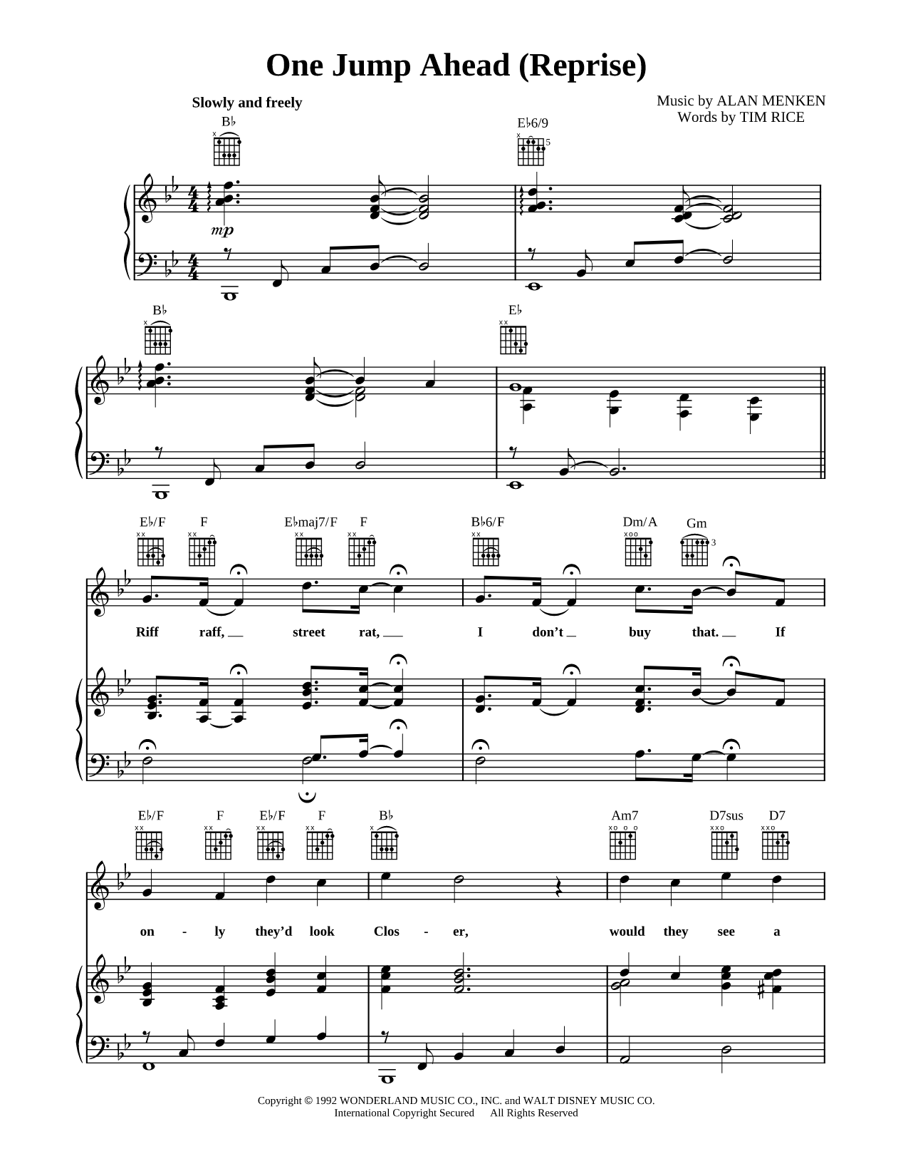 One Jump Ahead (Reprise)