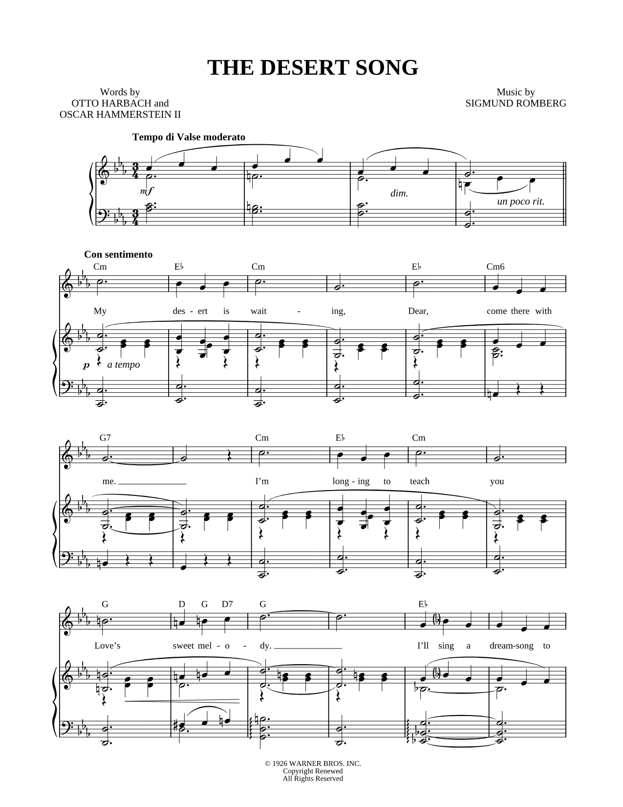 The Desert Song