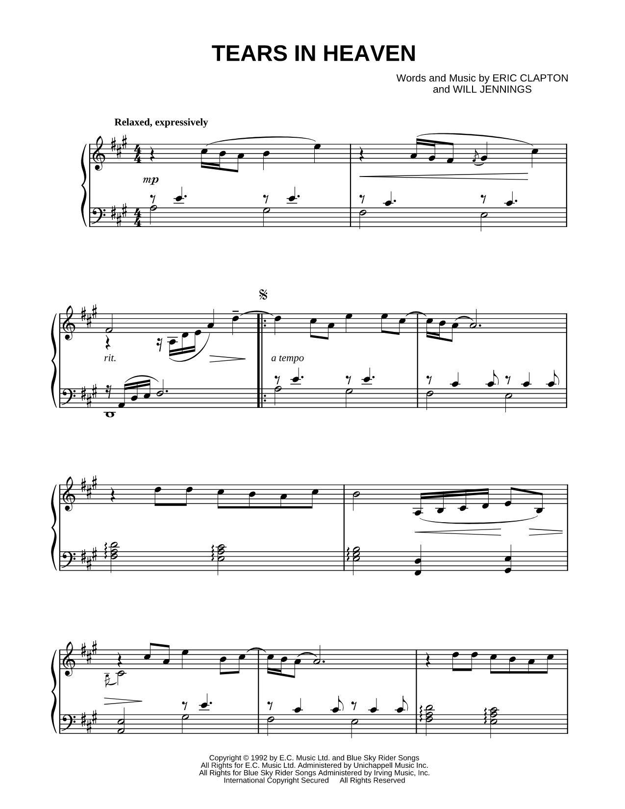 Tears in Heaven