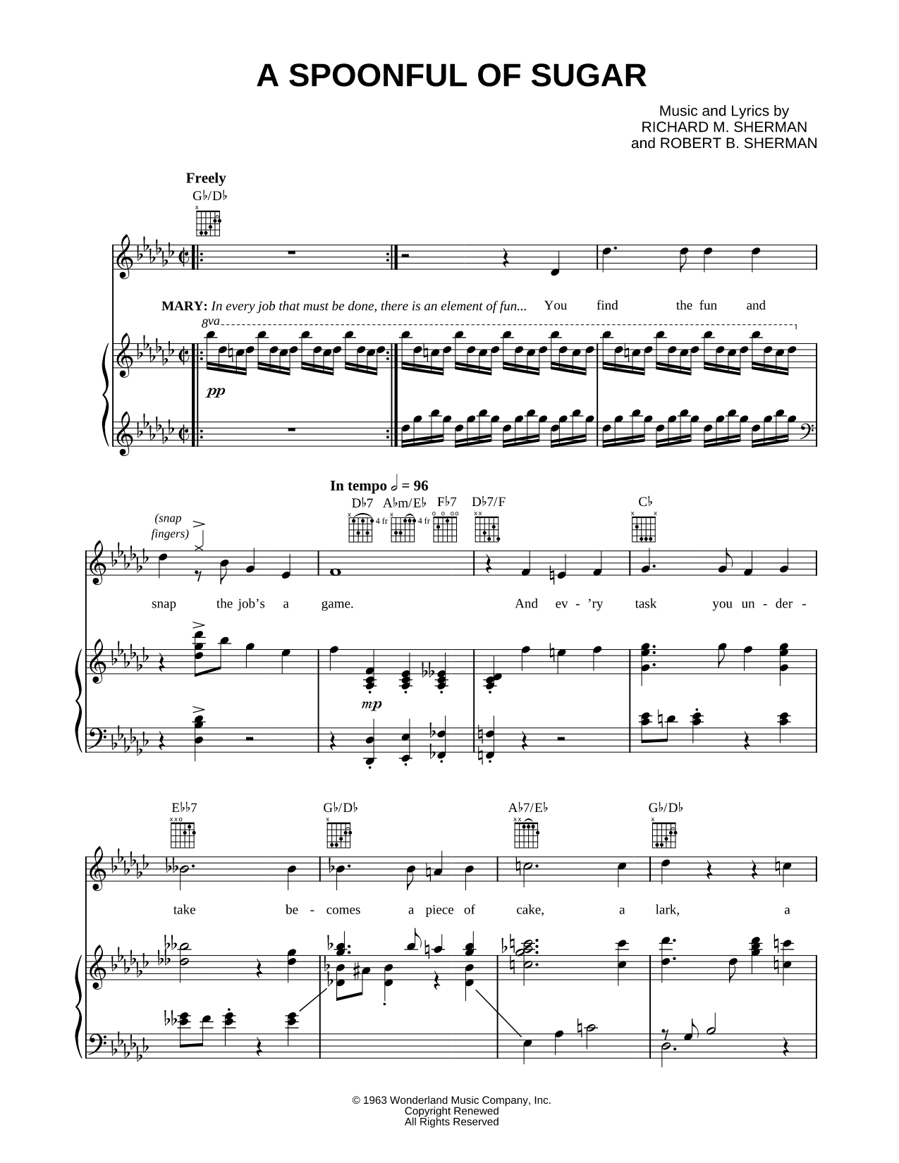 A Spoonful of Sugar (Broadway Version)