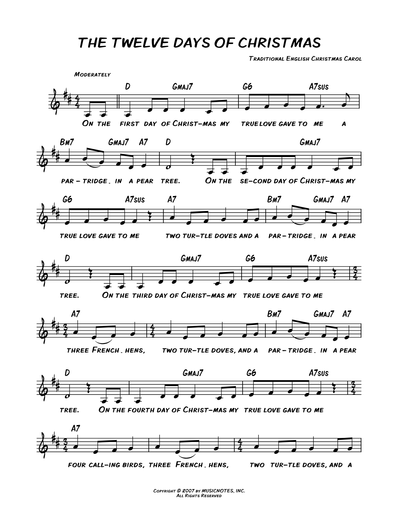 The Twelve Days of Christmas