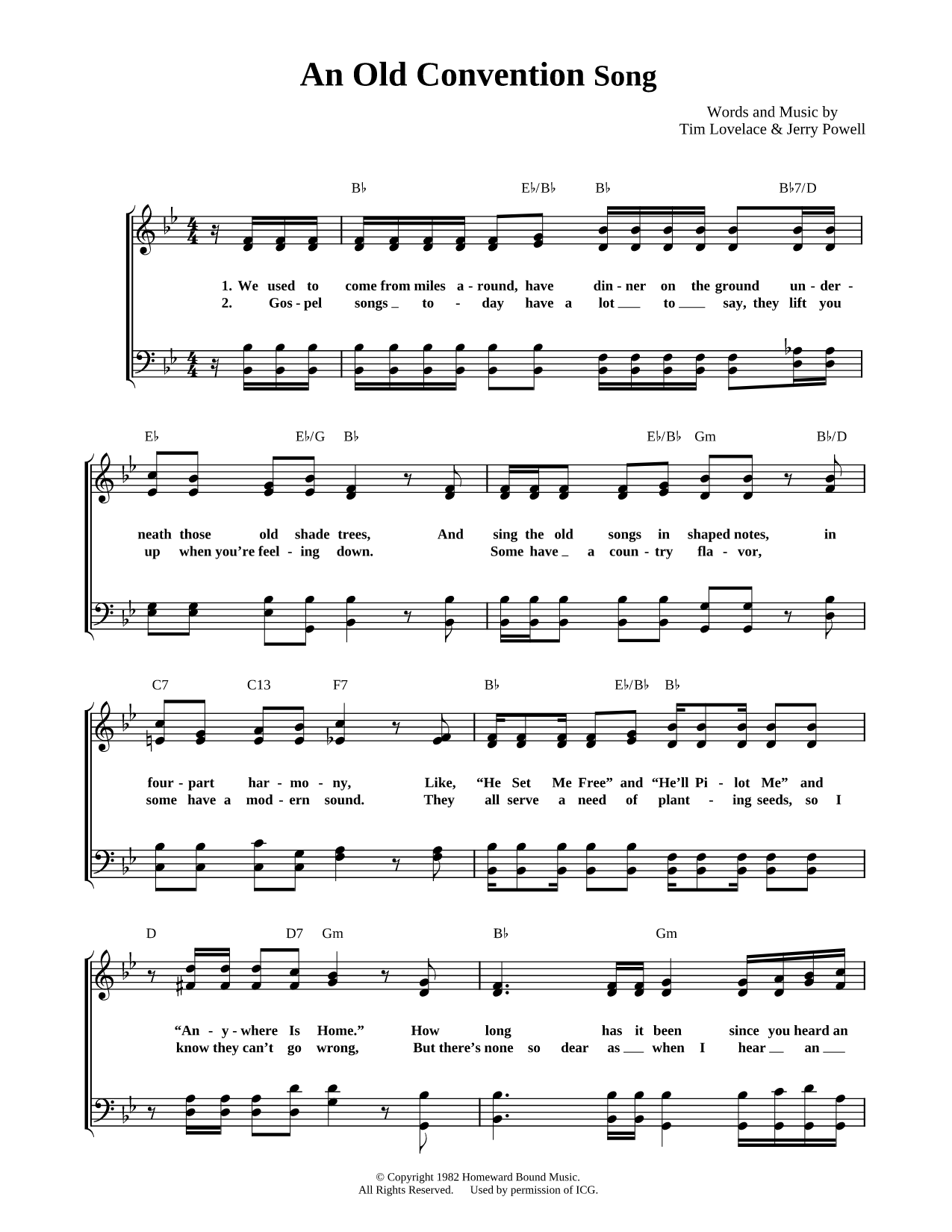 An Old Convention Song