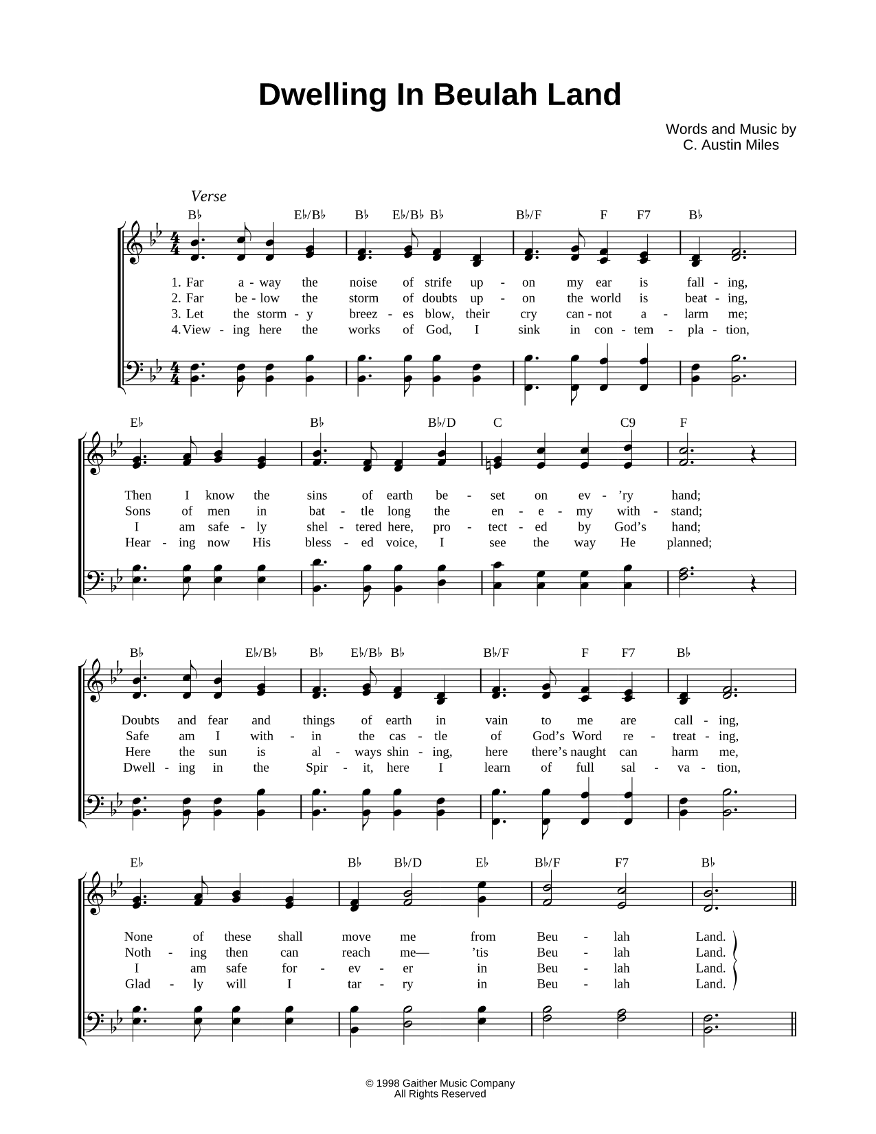 Dwelling in Beulah Land