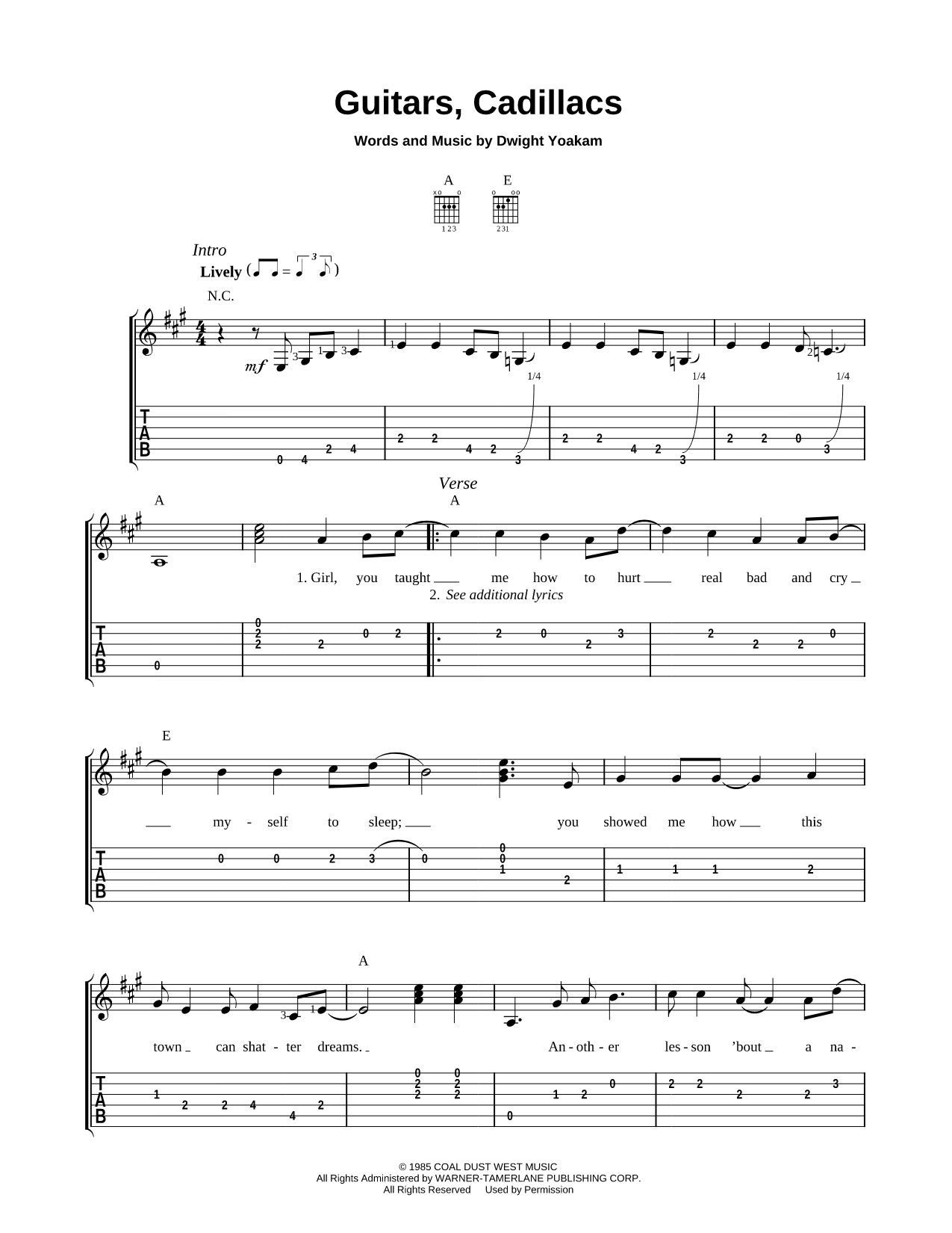 Guitars, Cadillacs