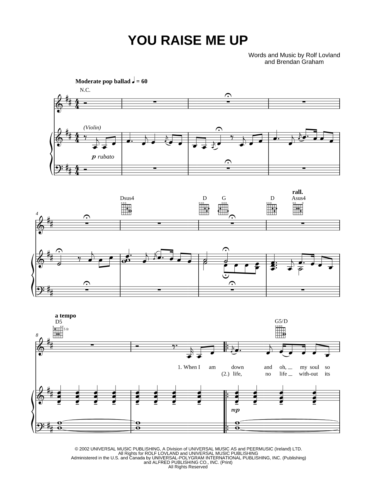 You Raise Me Up [studio version]