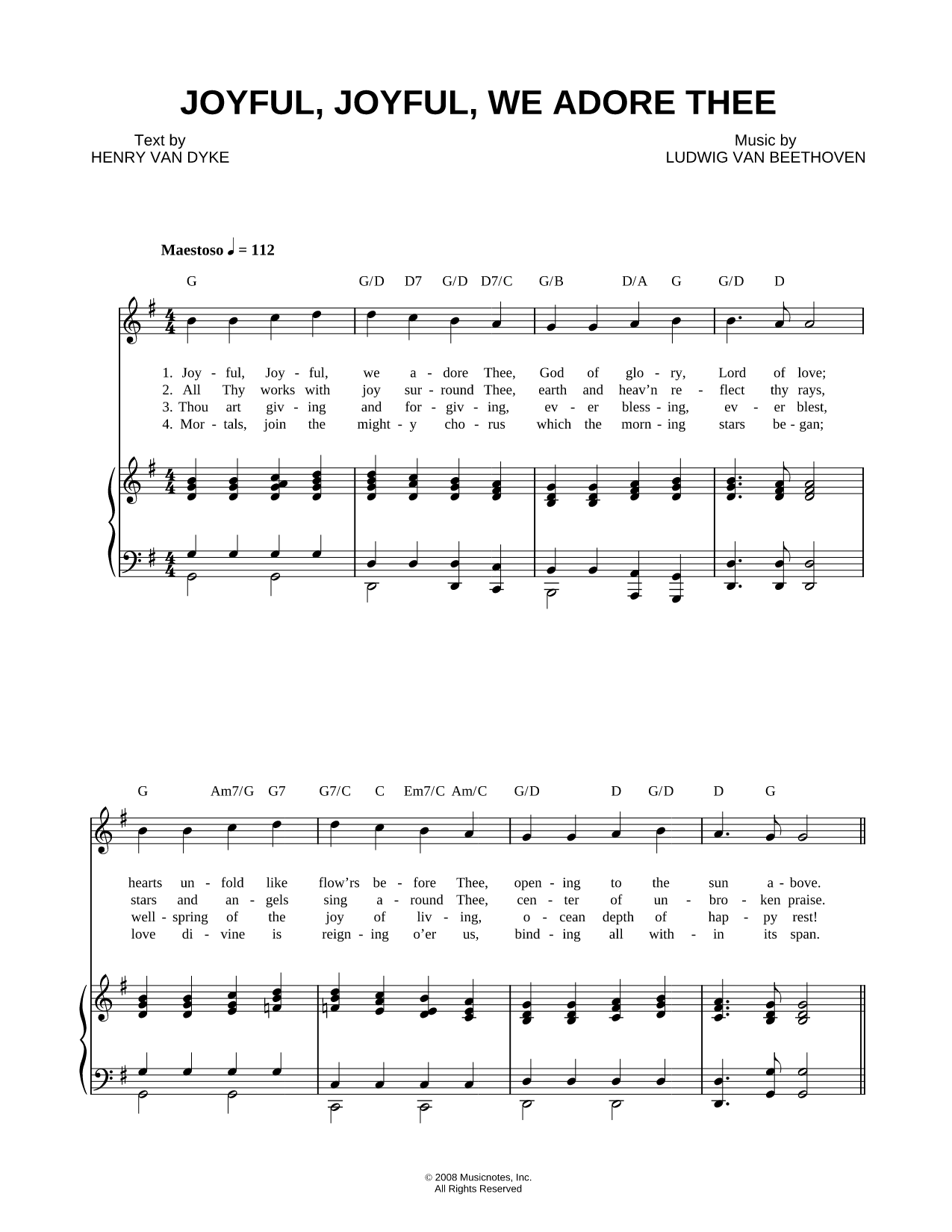Joyful, Joyful, We Adore Thee