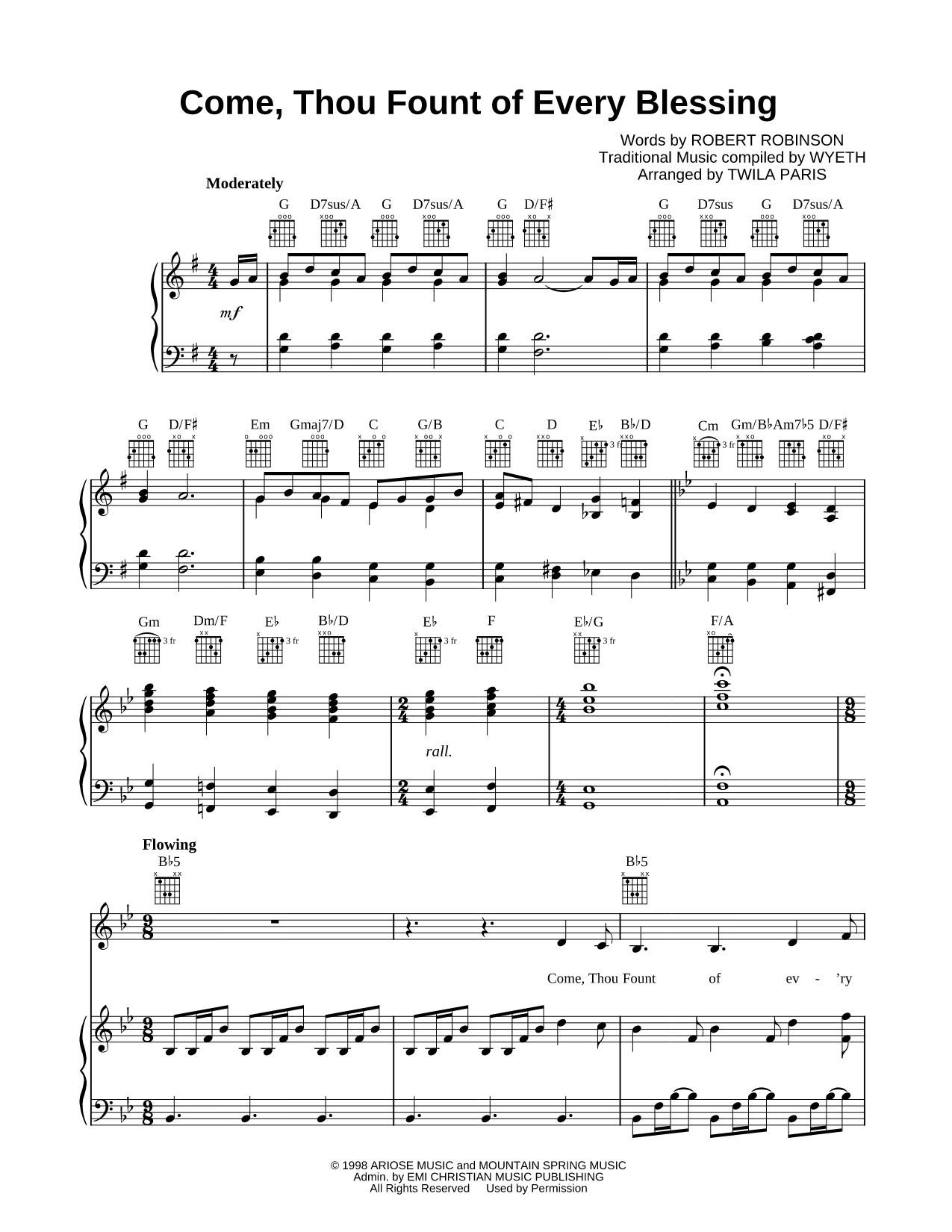 Come, Thou Fount of Every Blessing