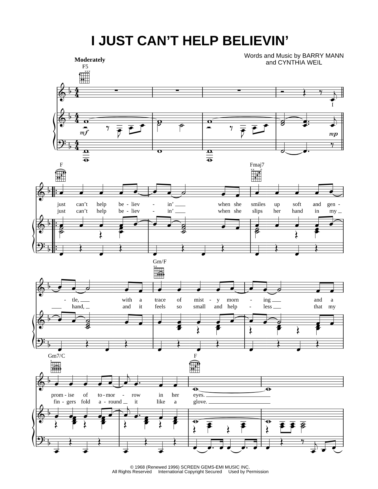 I Just Can't Help Believin'