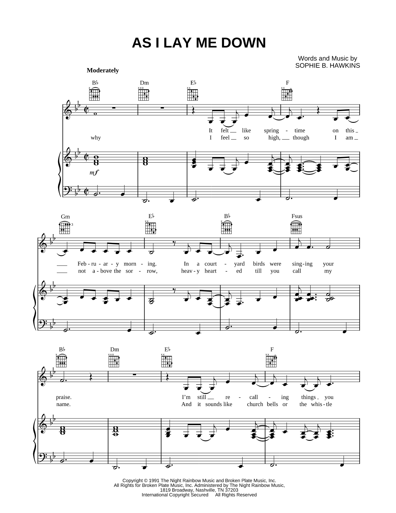 As I Lay Me Down