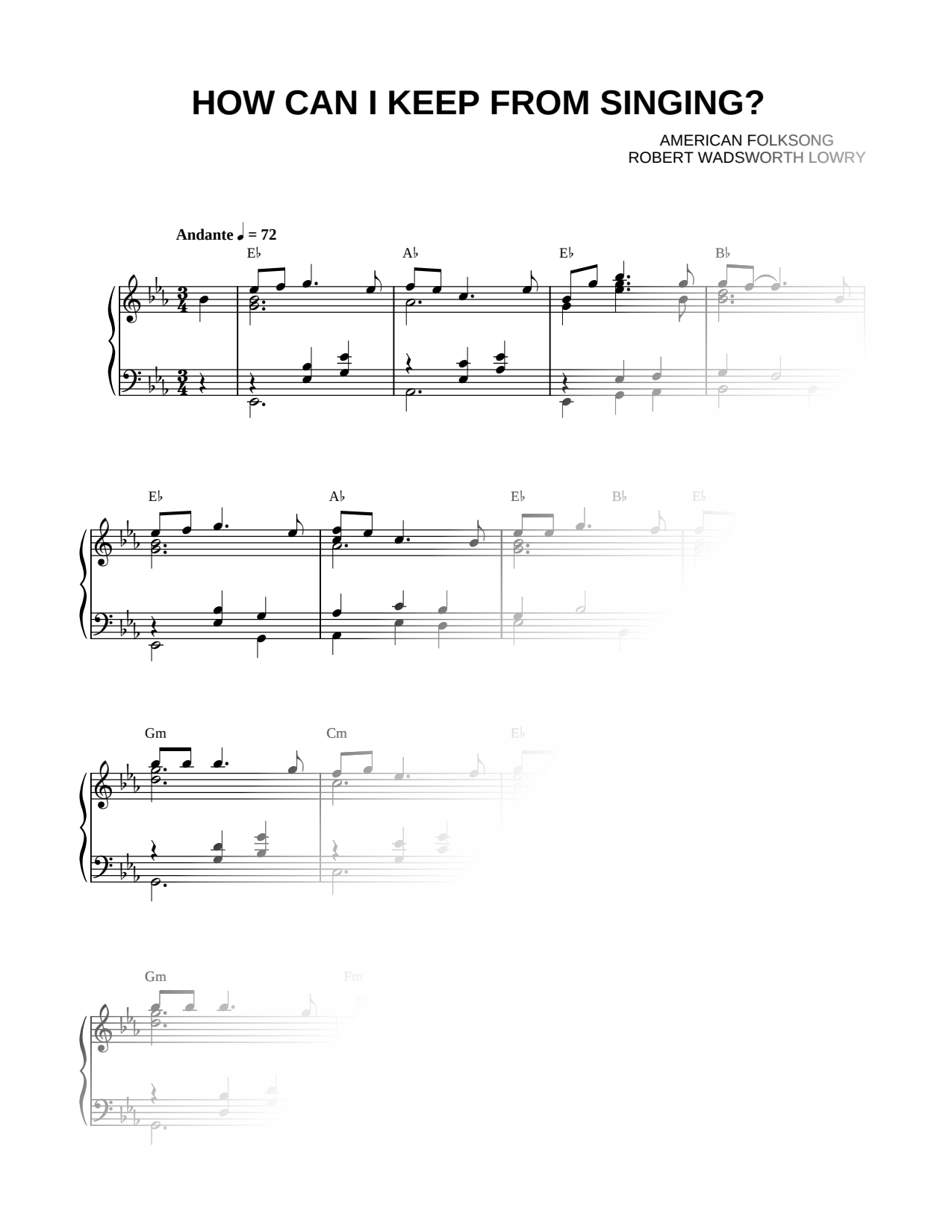 How Can I Keep from Singing?