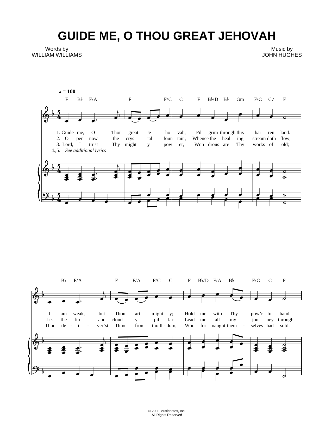 Guide Me, O Thou Great Jehovah