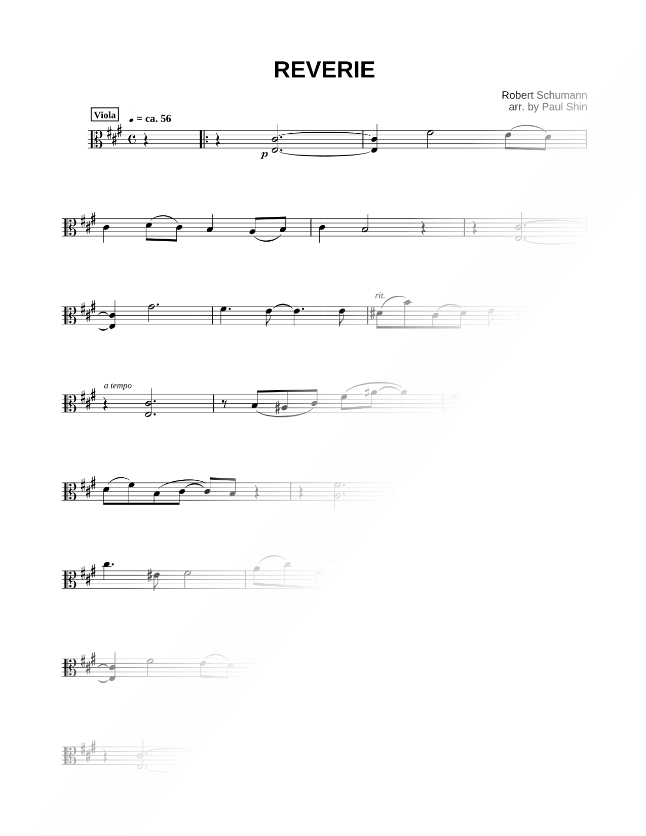 Reverie - Viola