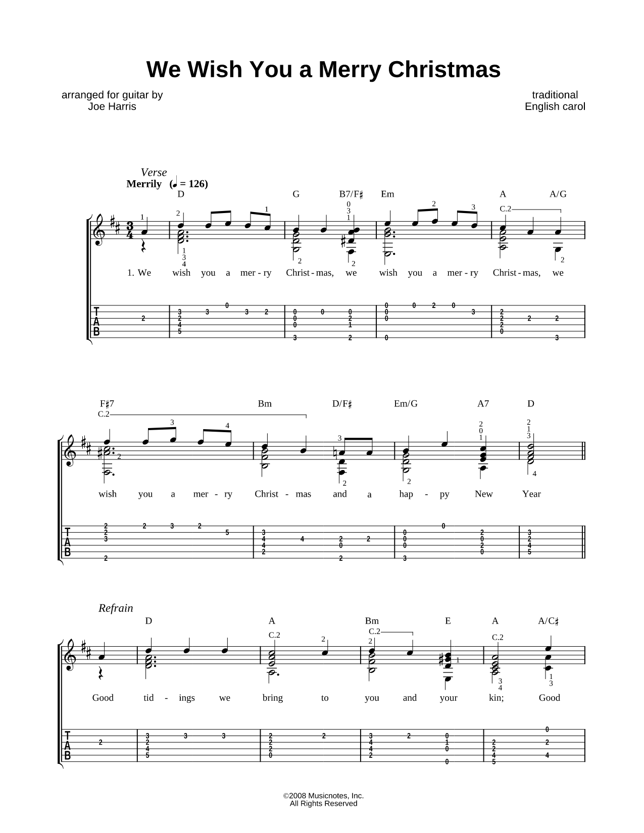 We Wish You a Merry Christmas