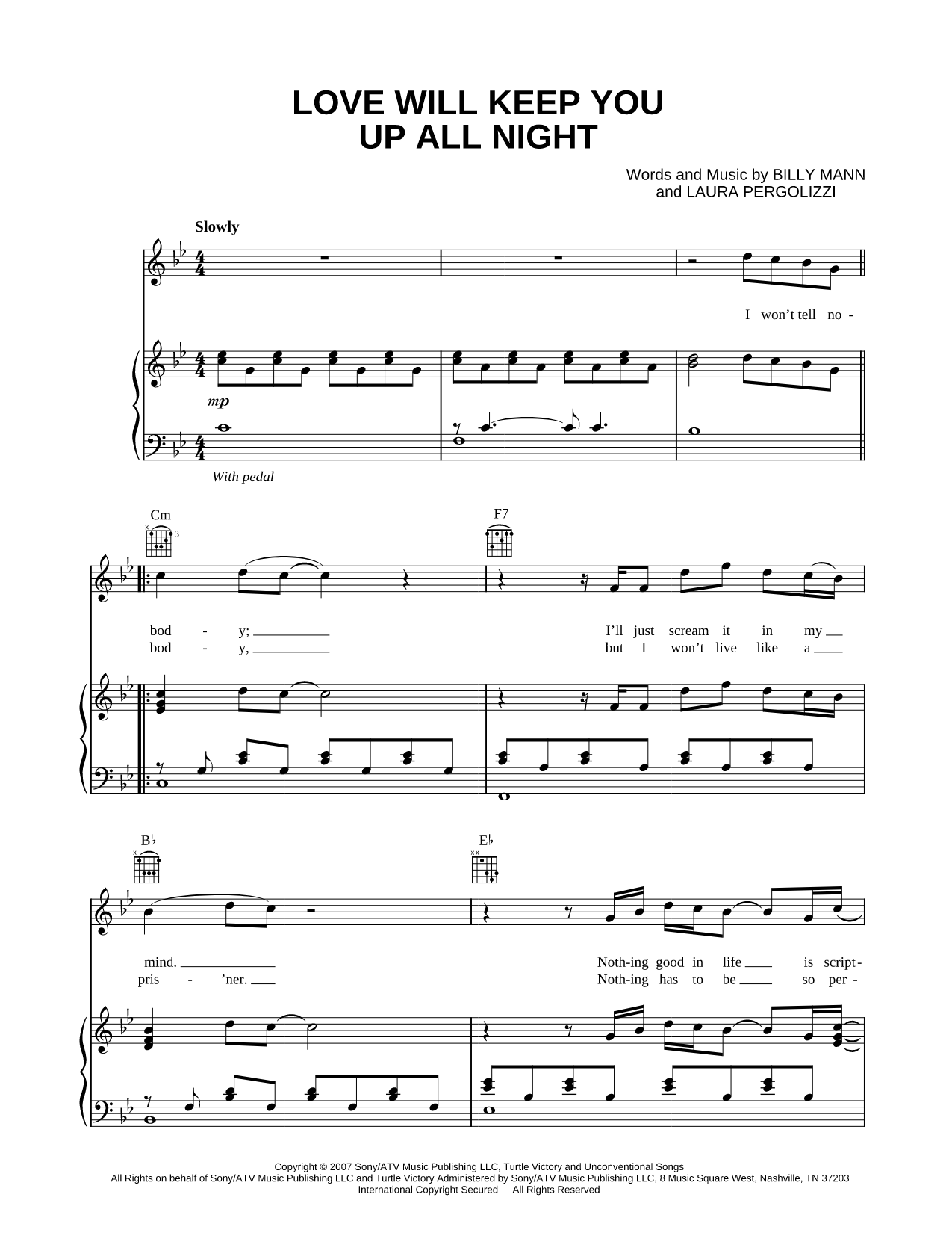 Love Will Keep You Up All Night