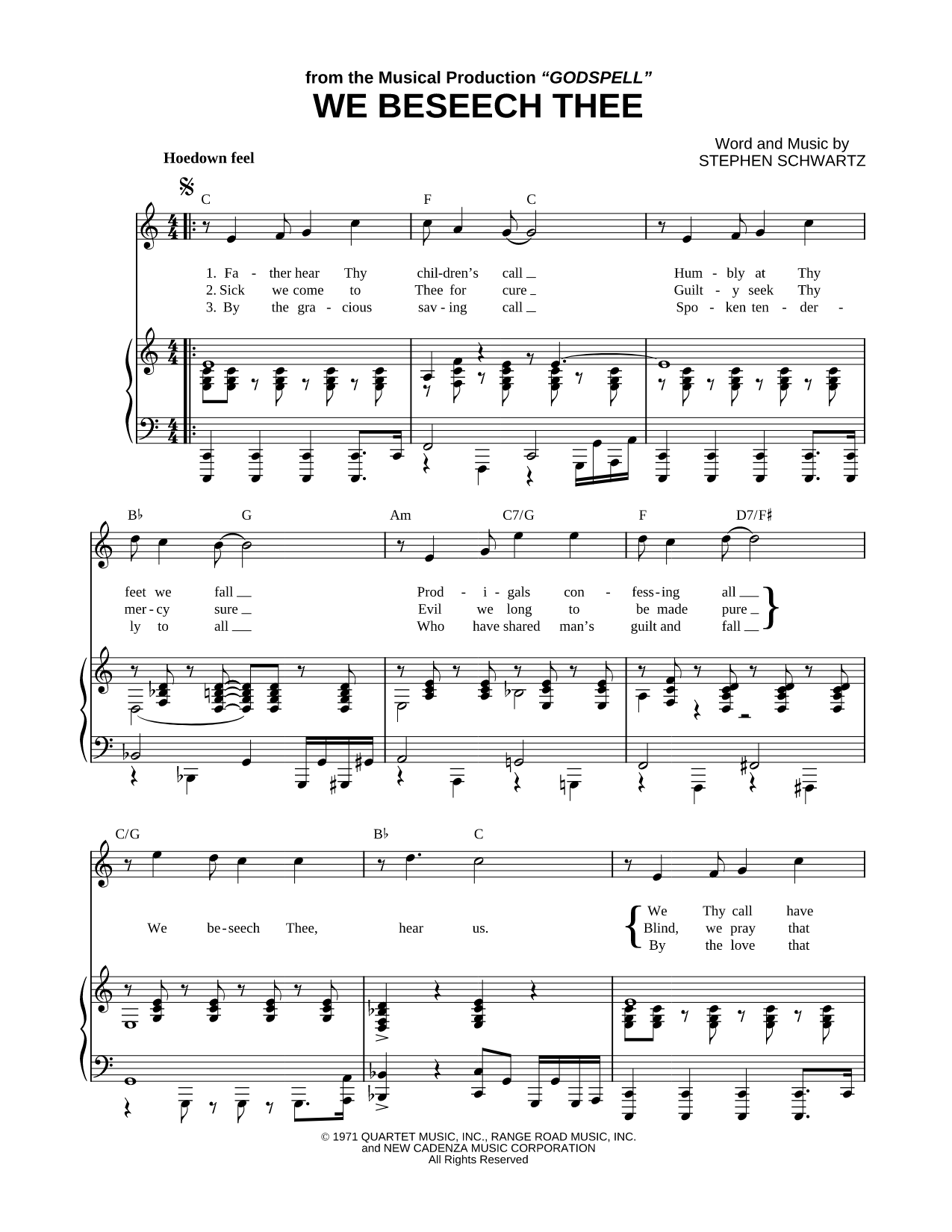 We Beseech Thee