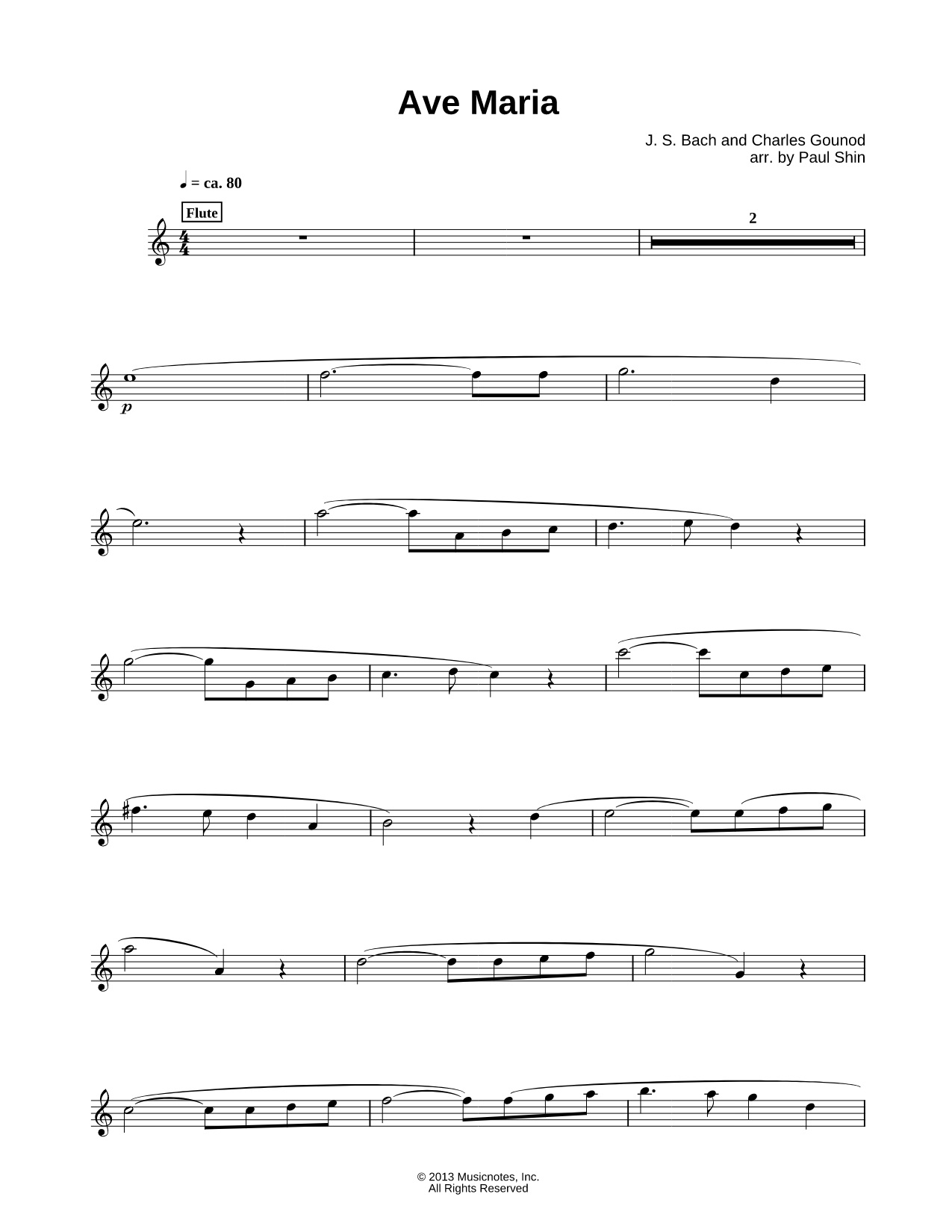 Ave Maria - Flute
