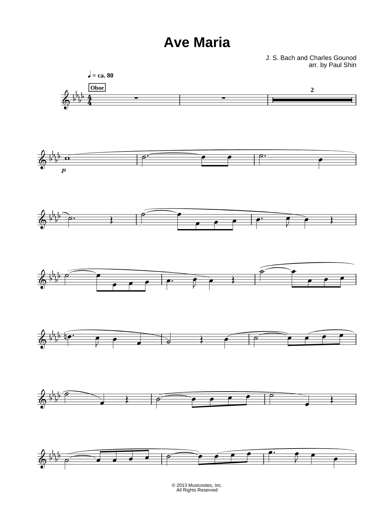Ave Maria - Oboe