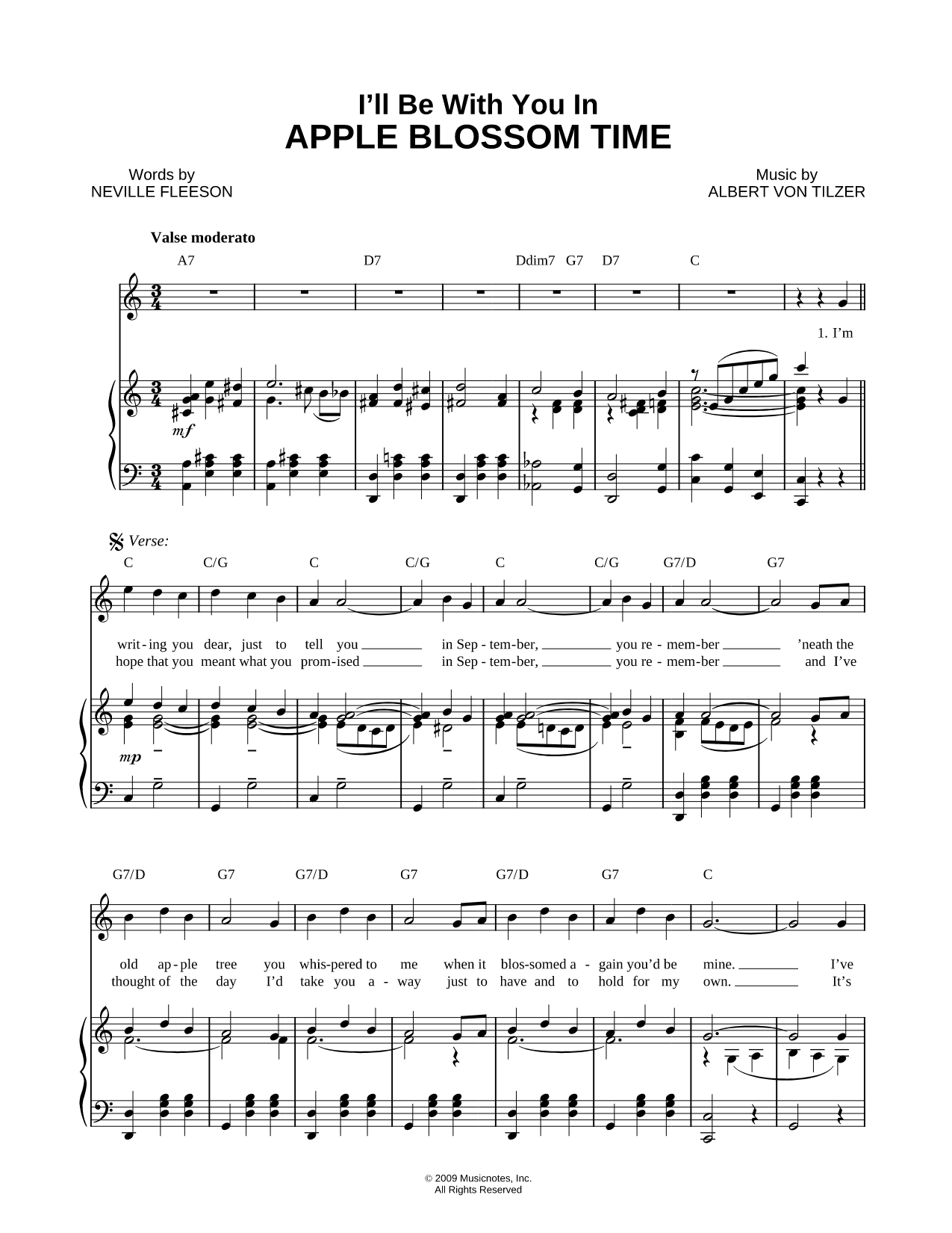 (I'll Be With You) In Apple Blossom Time