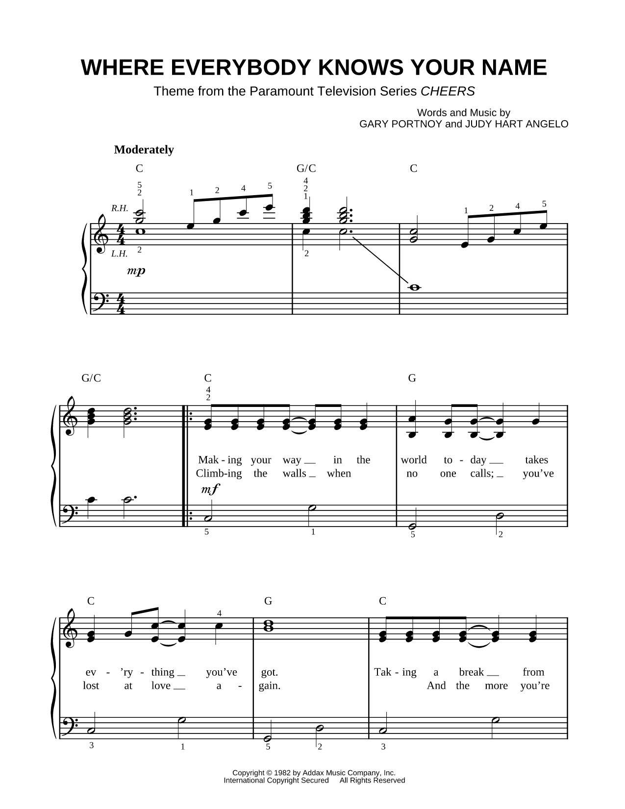 Theme from Cheers (Where Everybody Knows Your Name)