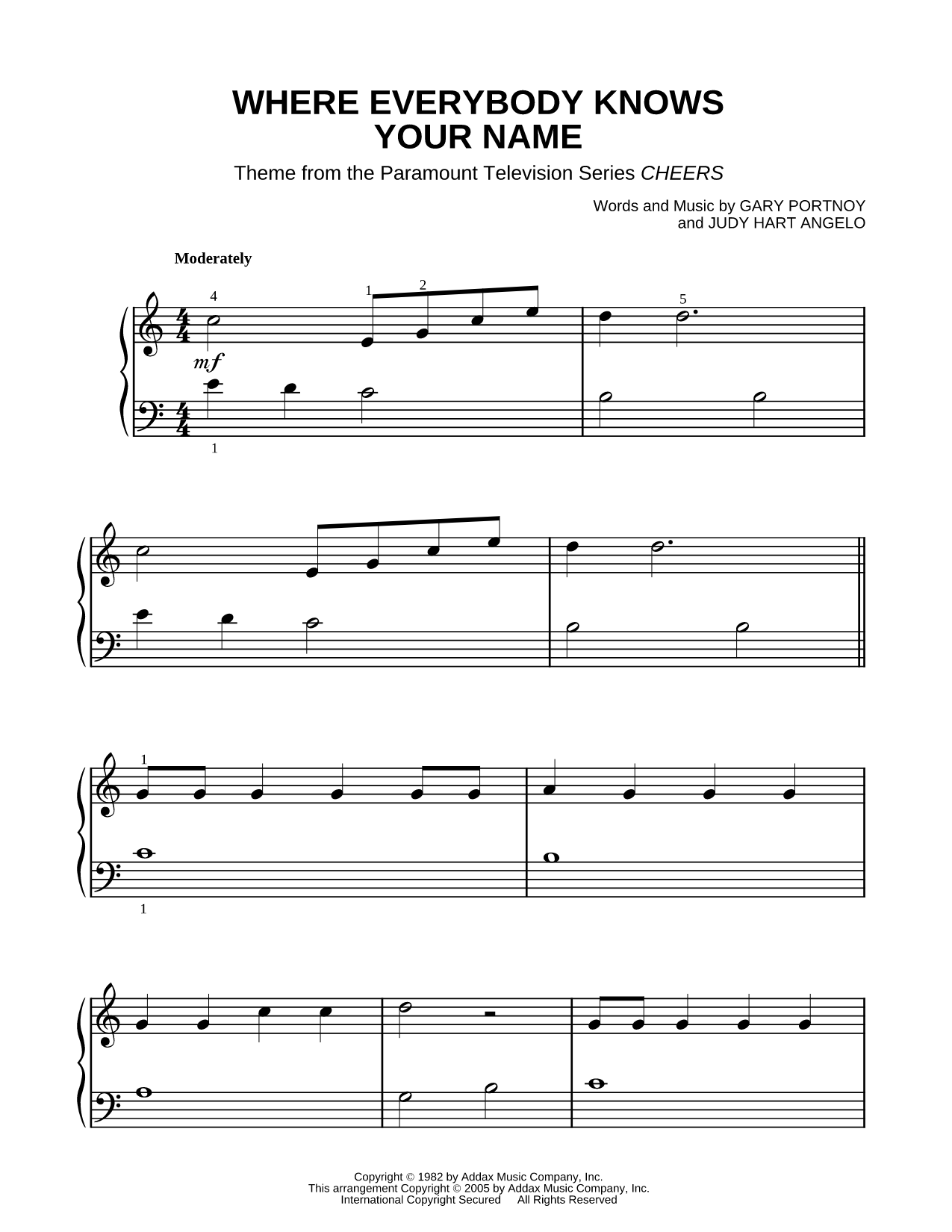 Theme from Cheers (Where Everybody Knows Your Name)
