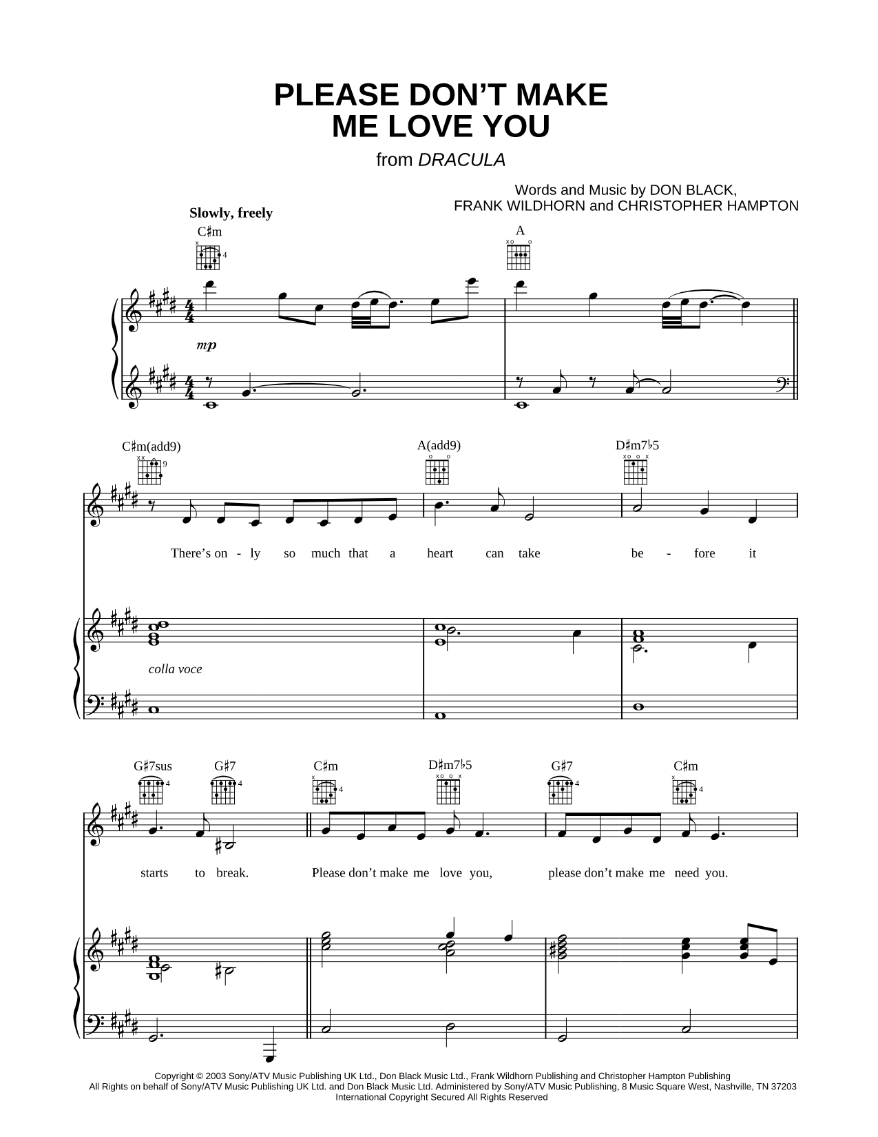 Please Don't Make Me Love You