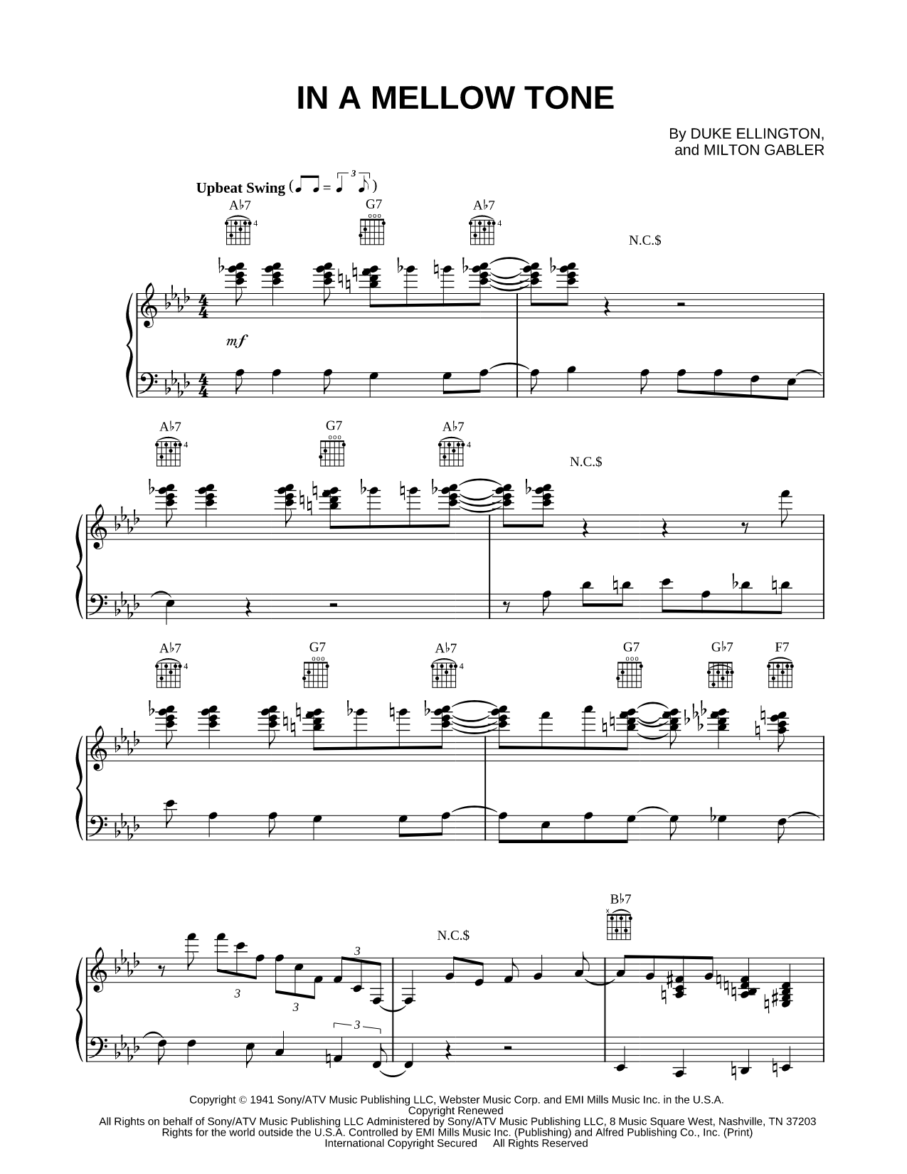 In a Mellow Tone