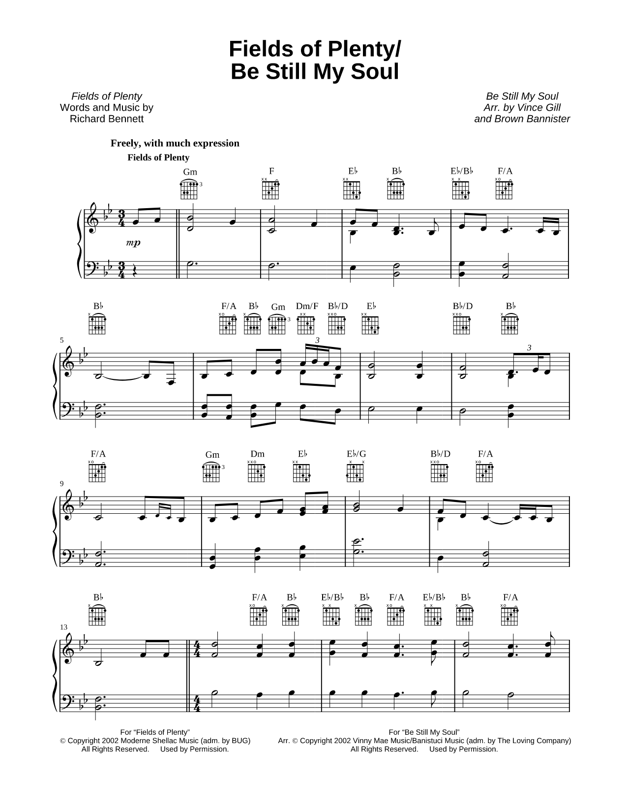 Fields of Plenty / Be Still My Soul