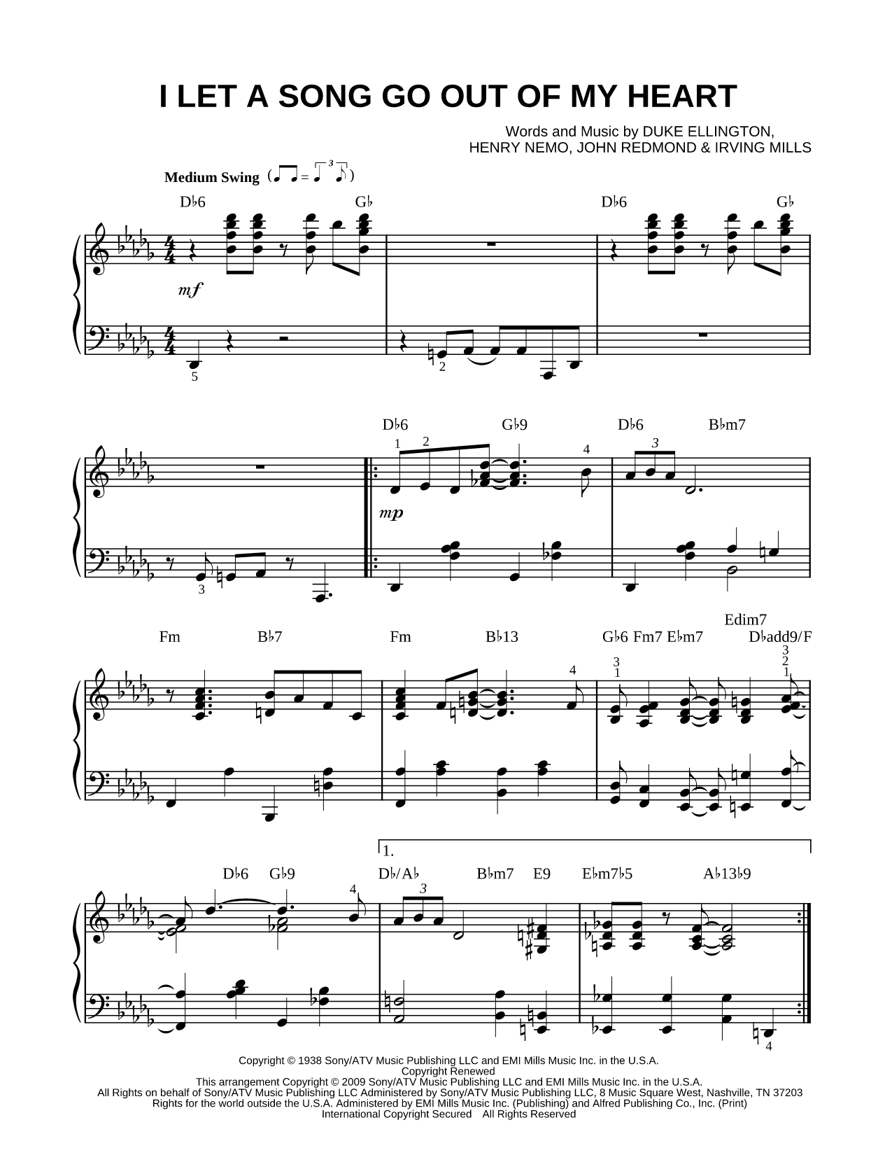 I Let a Song Go Out of My Heart
