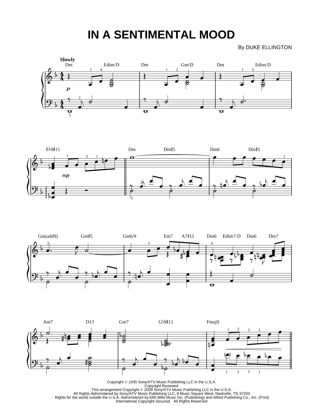 In a Sentimental Mood