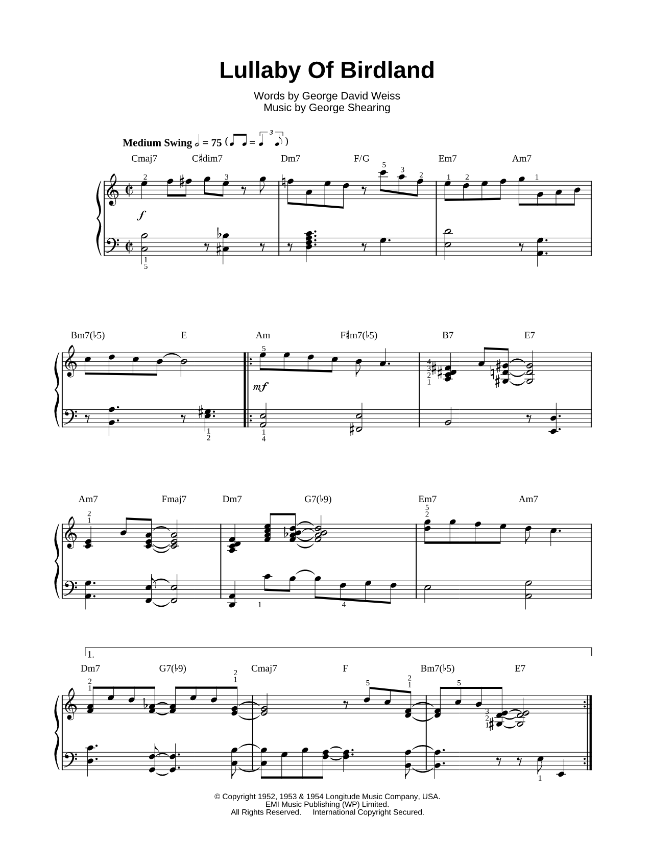 Lullaby of Birdland