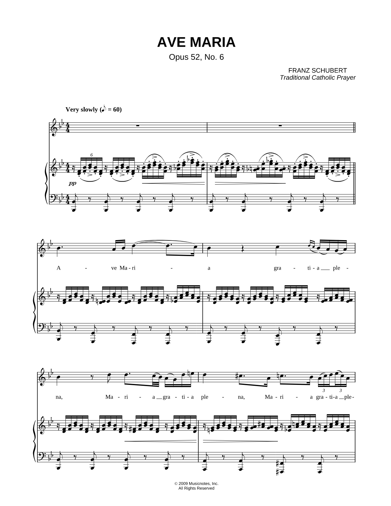 Ave Maria - Opus 52, No. 6