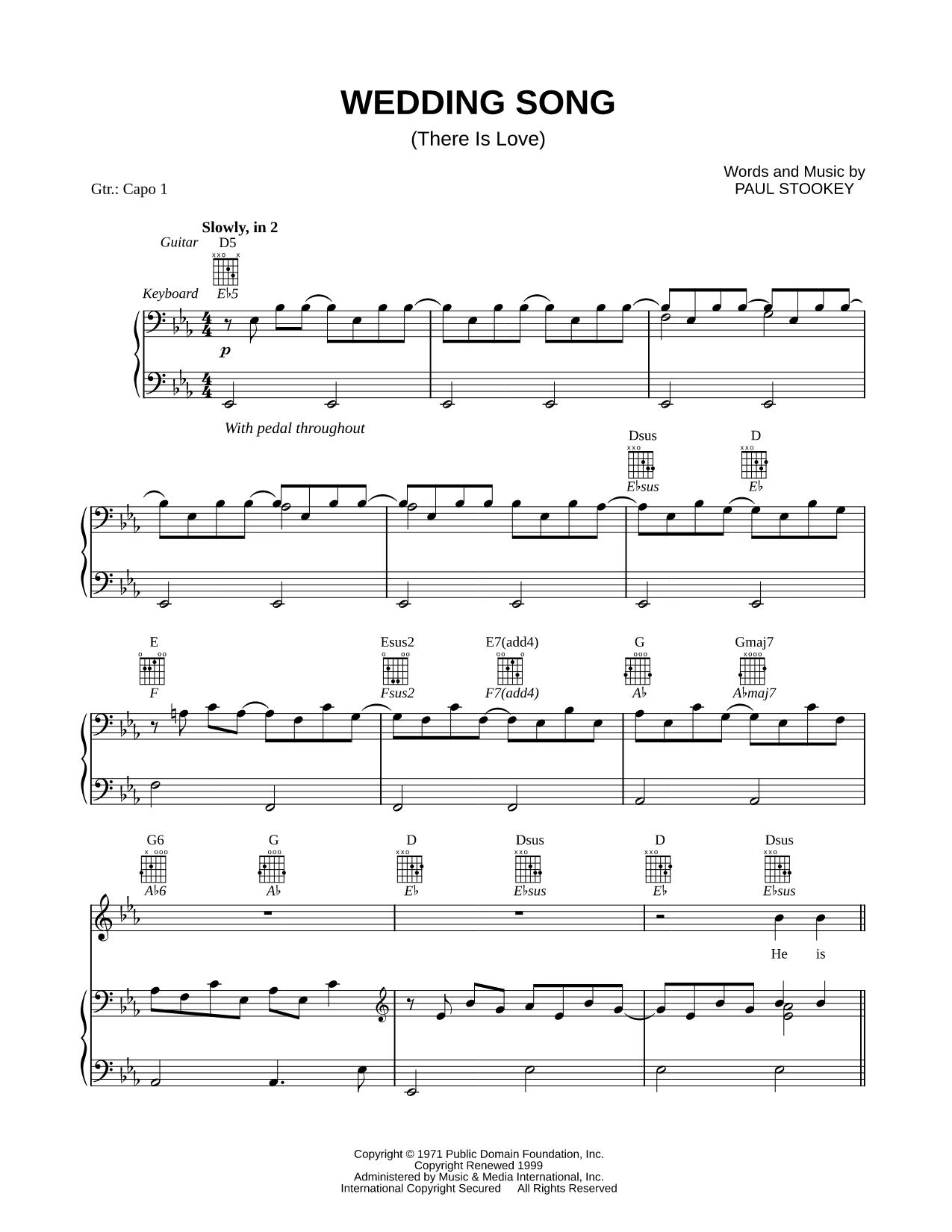 Wedding Song (There is Love)