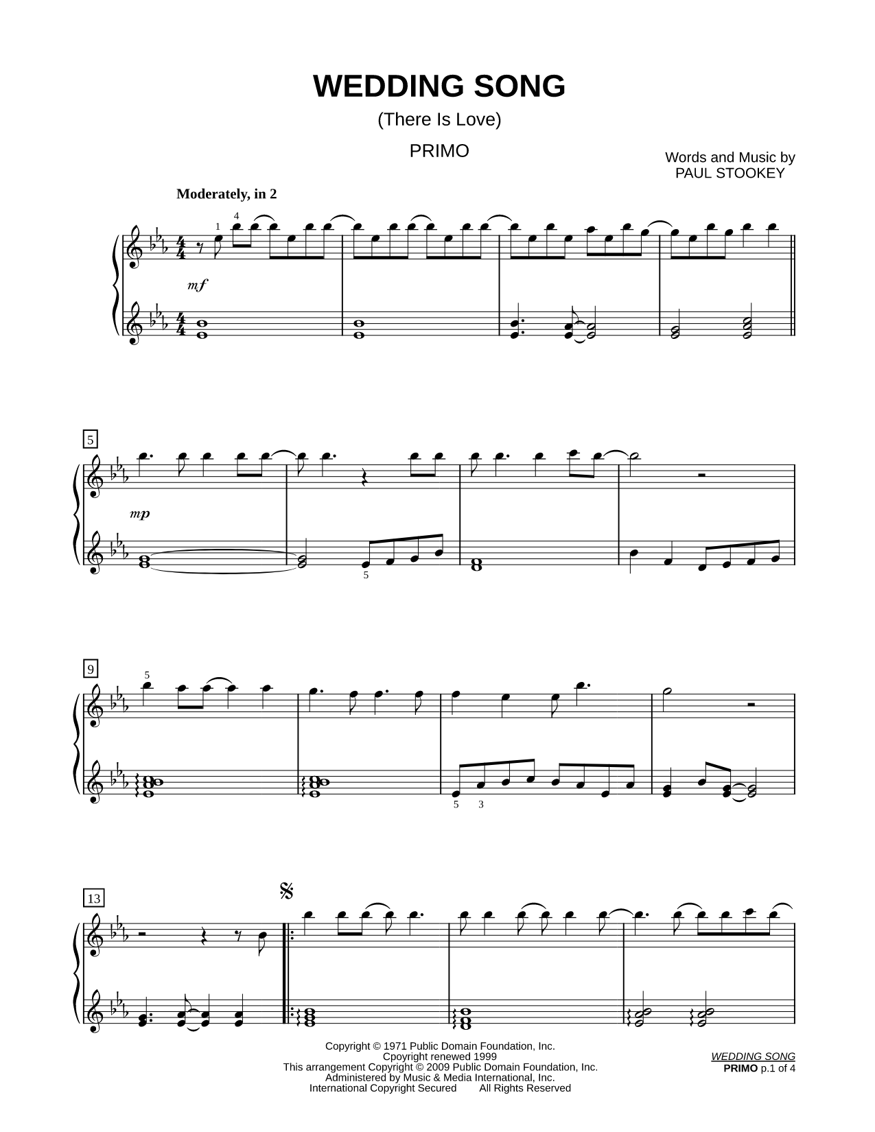 Wedding Song (There is Love)