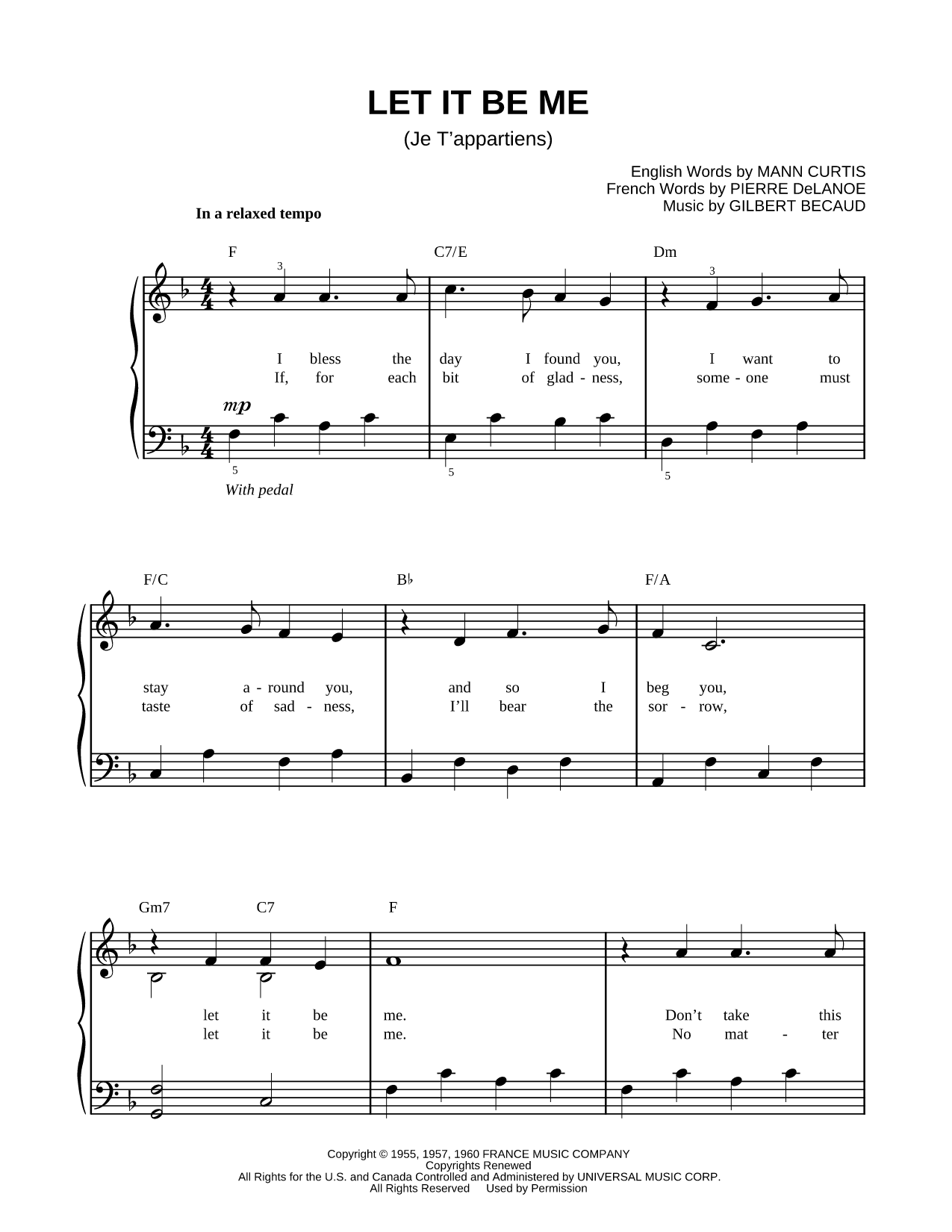 Let It Be Me