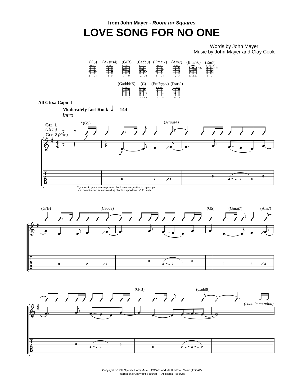 Love Song for No One