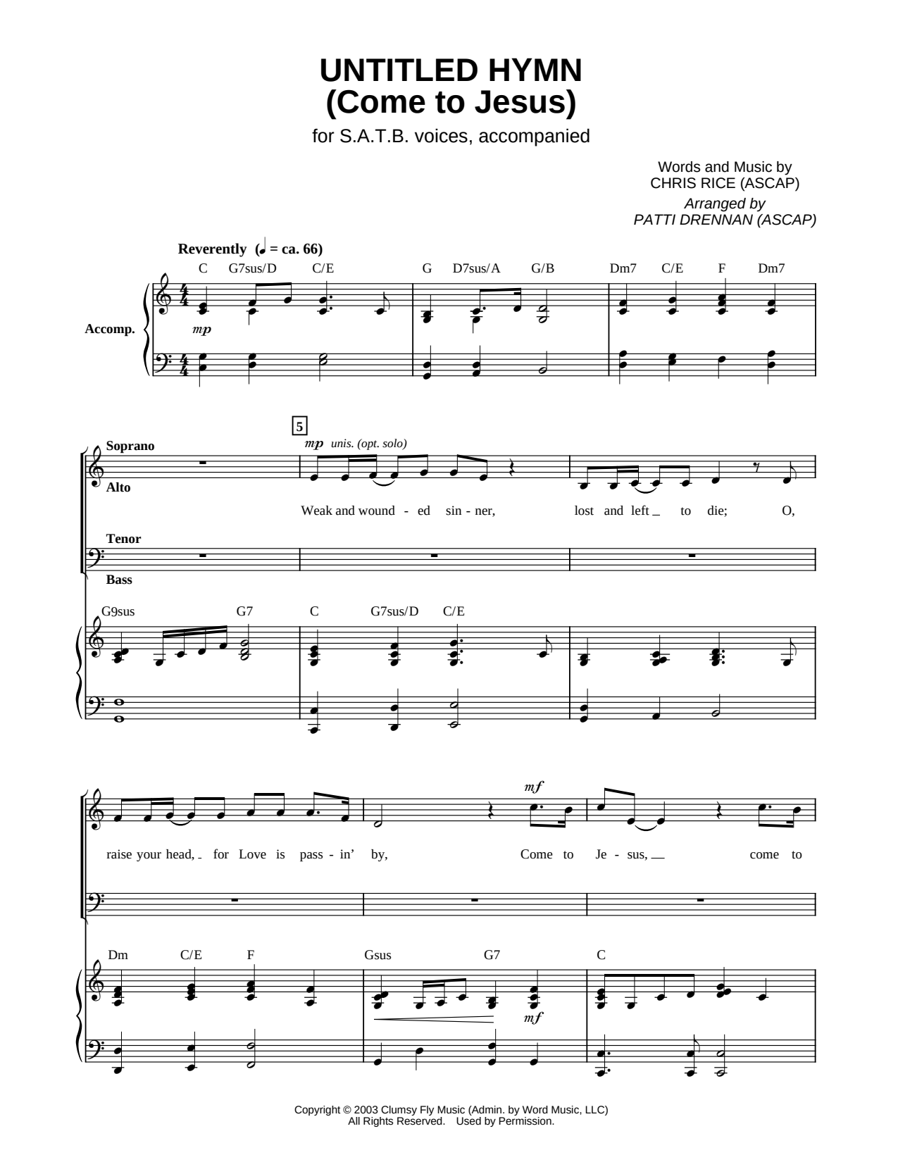 Untitled Hymn (Come to Jesus)