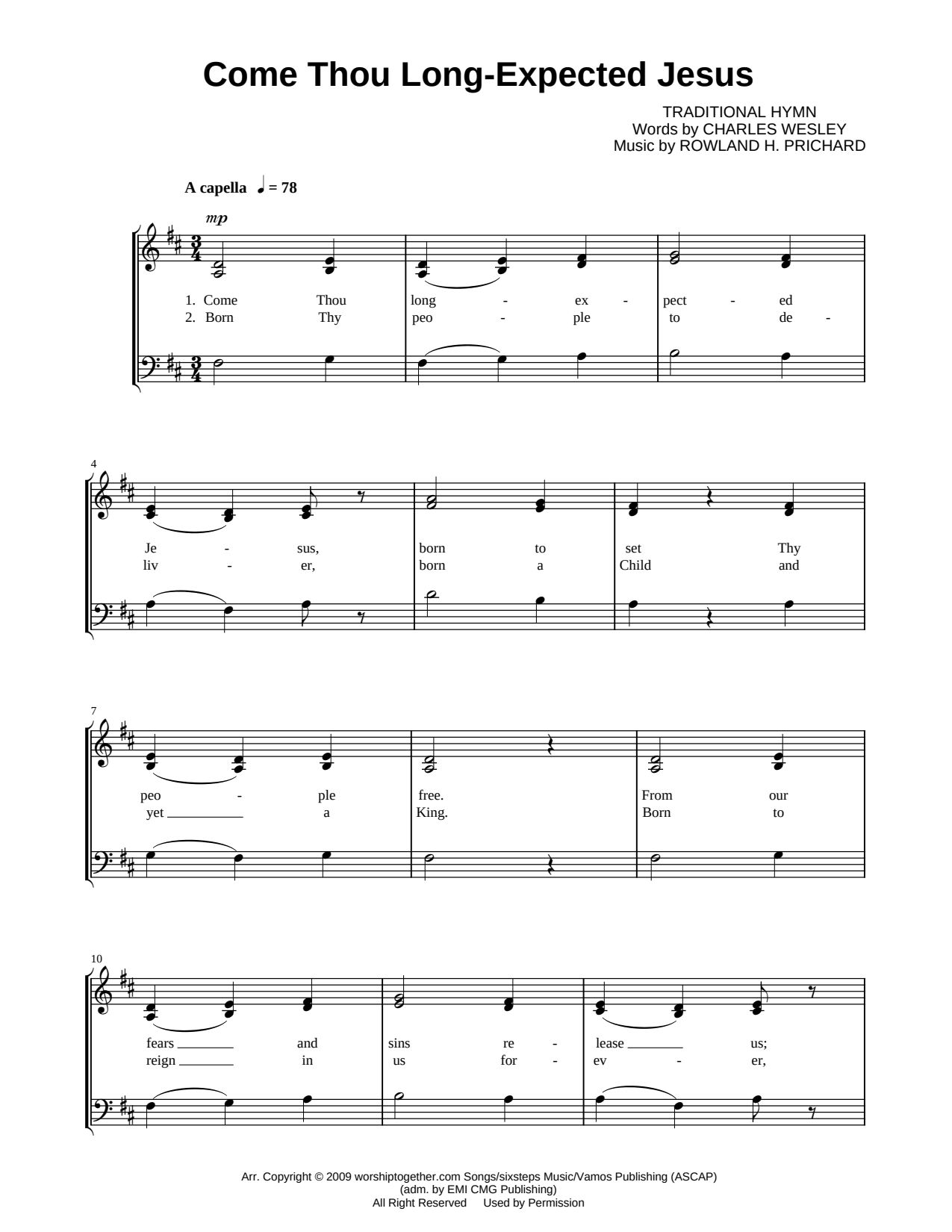 Come, Thou Long-Expected Jesus